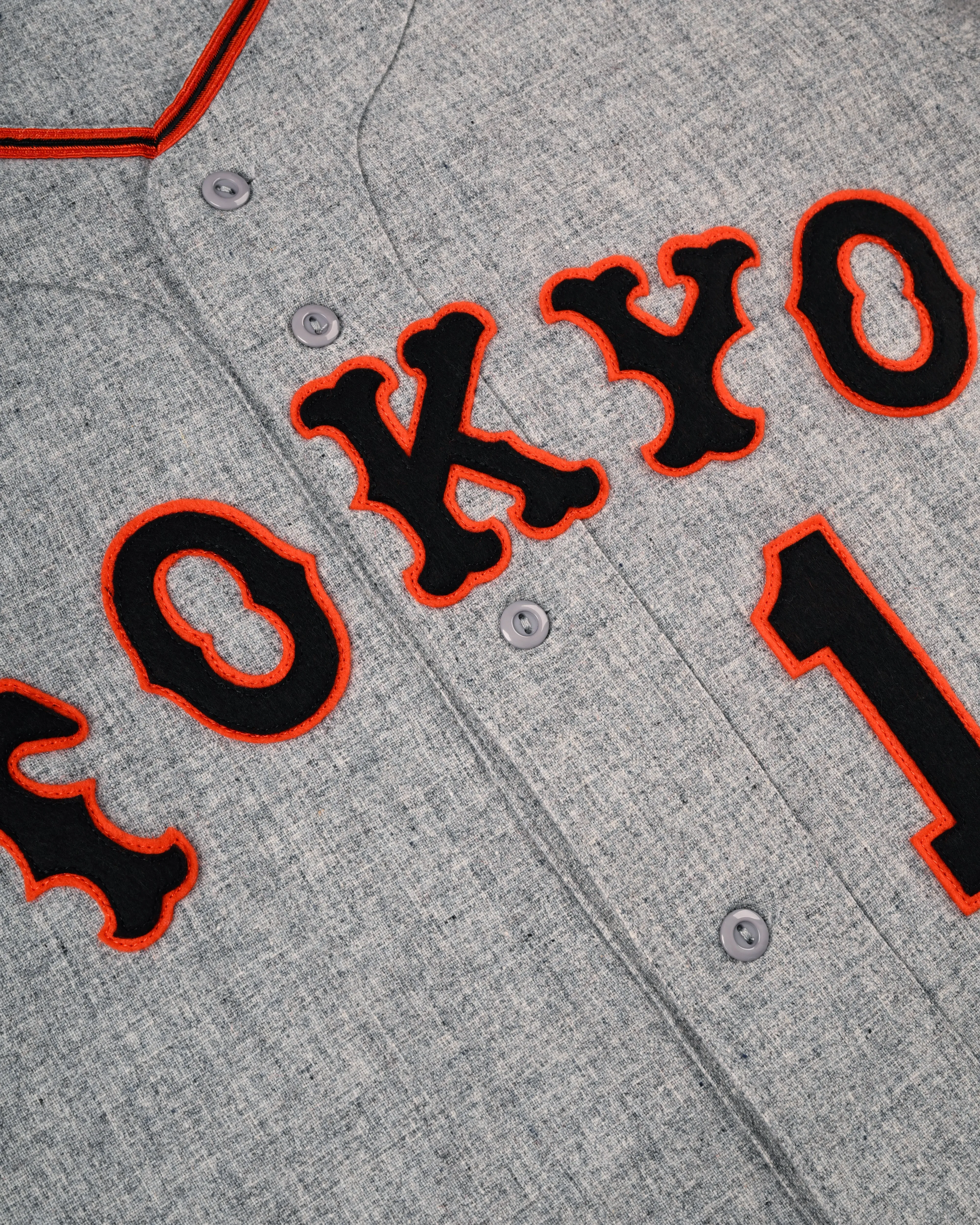 Tokyo Kyojin (Giants) 1961 Authentic Wool Road Baseball Jersey sold by Ebbets Field Flannels product image thumbnail 3