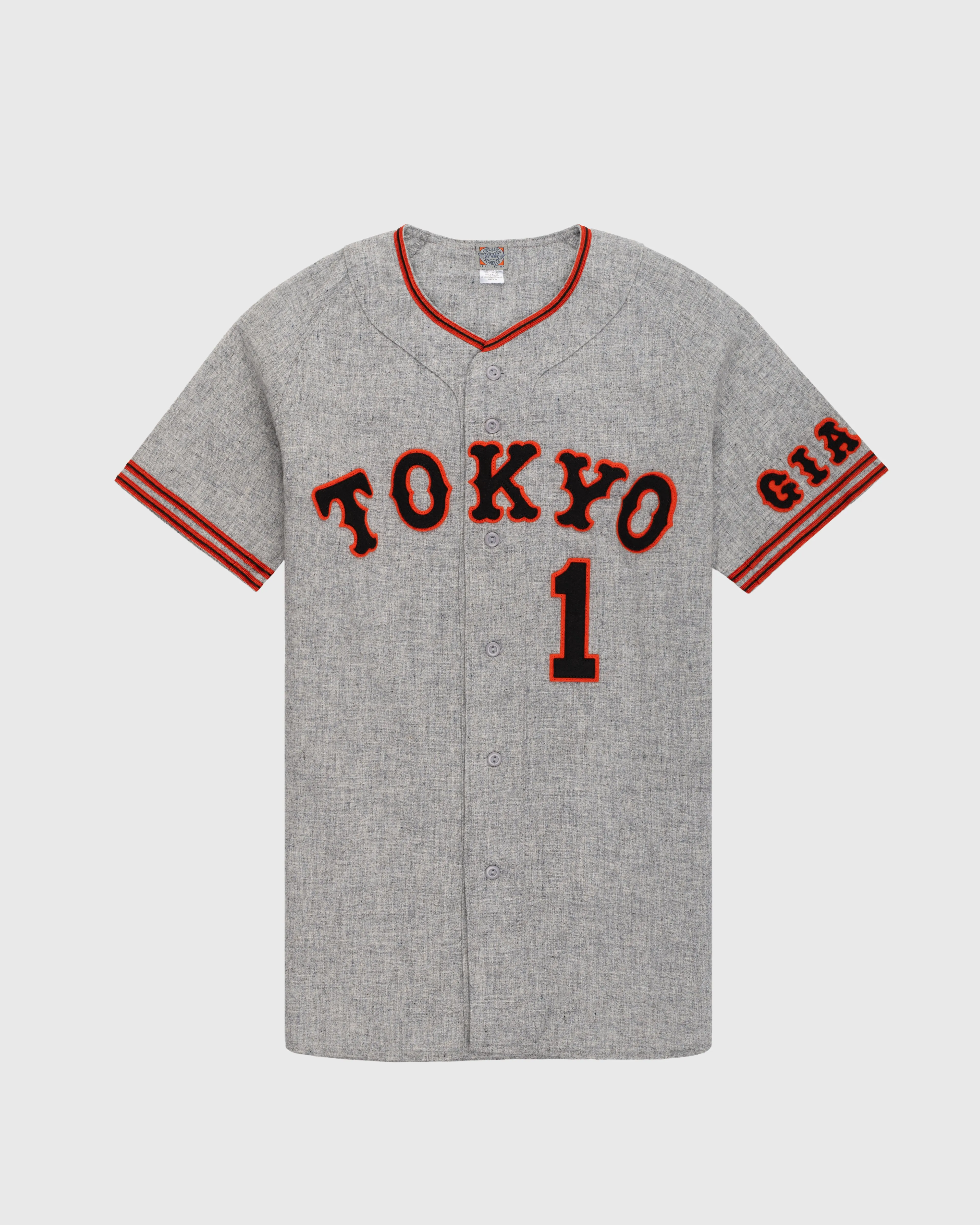 Tokyo Kyojin (Giants) 1961 Authentic Wool Road Baseball Jersey sold by Ebbets Field Flannels