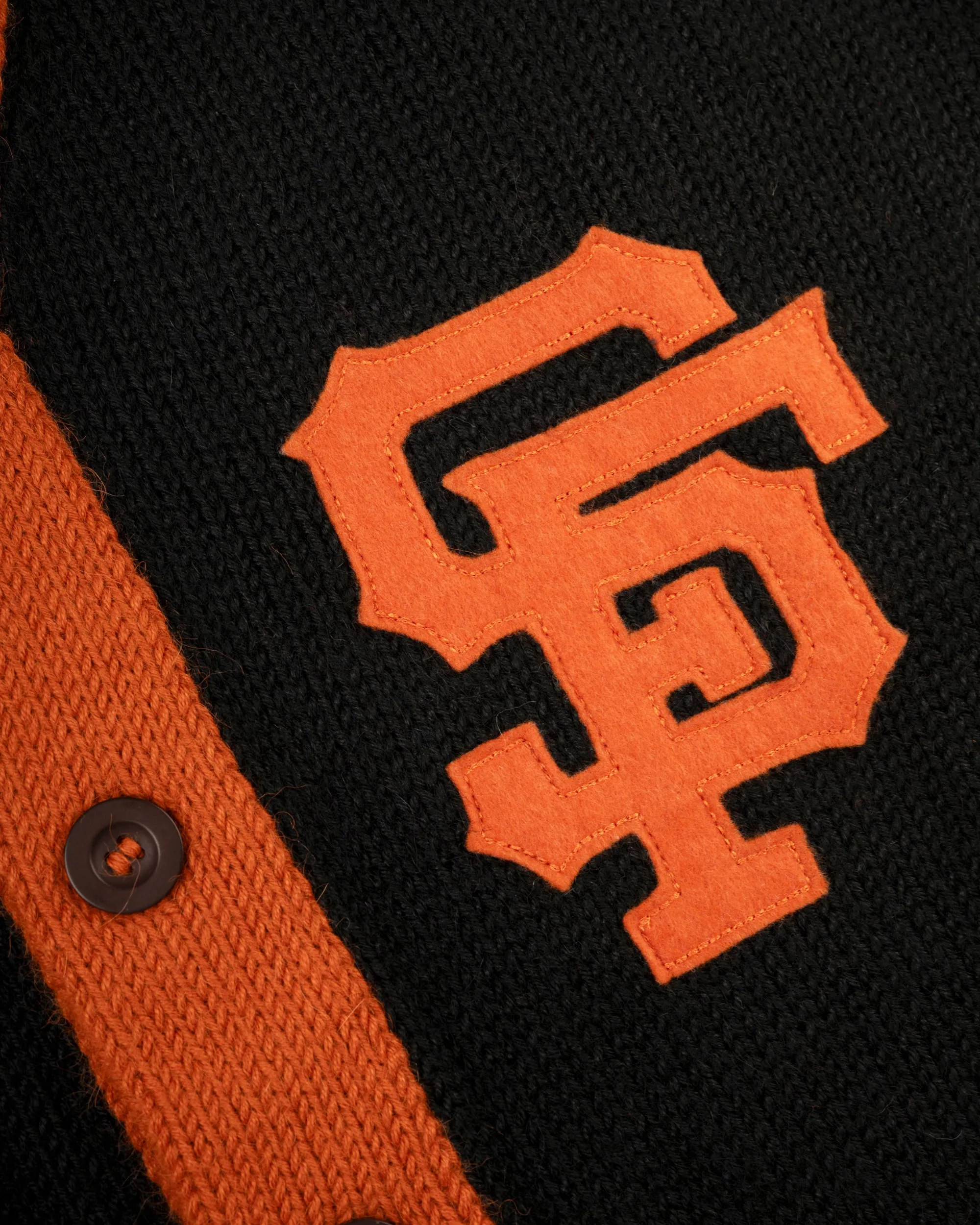 San Francisco Giants 1958-1972 Wool Shawl Collar Sweater sold by Ebbets Field Flannels product image thumbnail 2