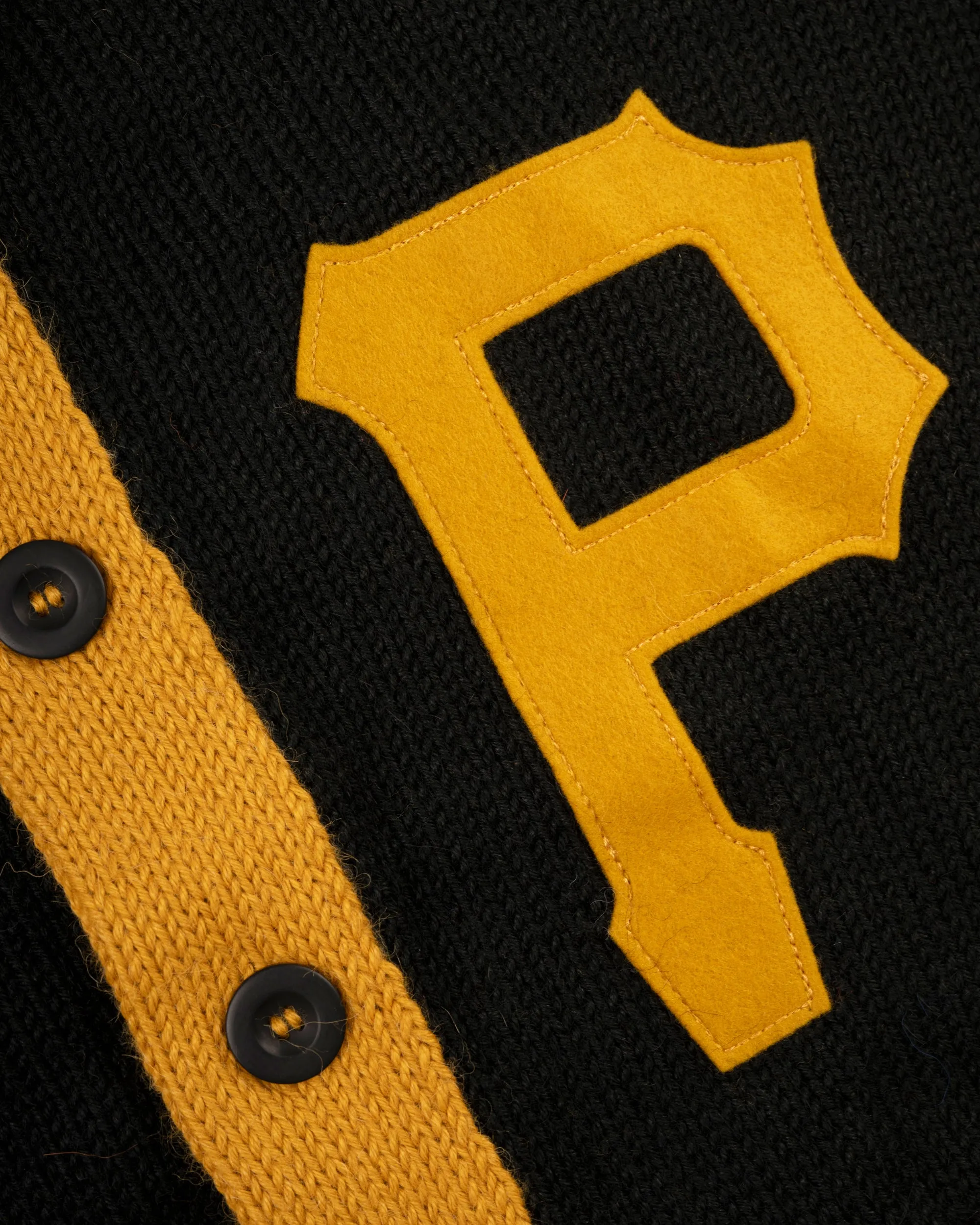 Pittsburgh Pirates 1970 Wool Shawl Collar Sweater sold by Ebbets Field Flannels product image thumbnail 2