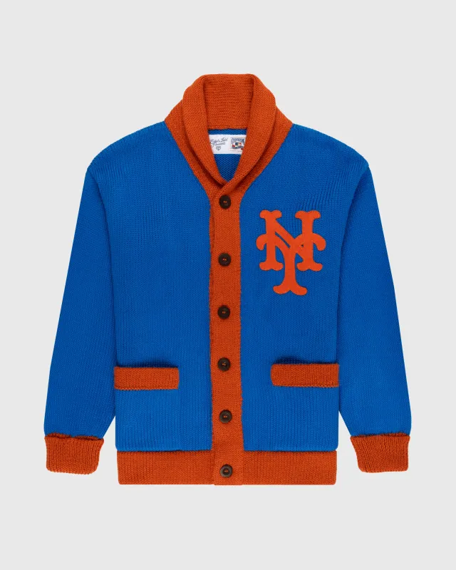 New York Mets 1962 Wool Shawl Collar Sweater sold by Ebbets Field Flannels