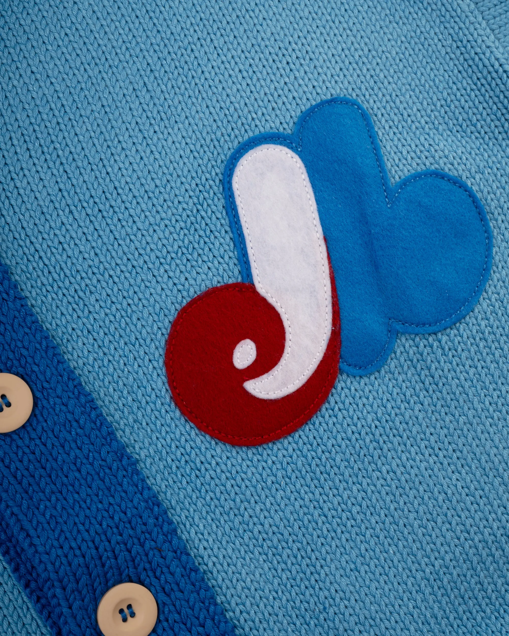 Montreal Expos 1969 Wool Shawl Collar Sweater sold by Ebbets Field Flannels product image thumbnail 2