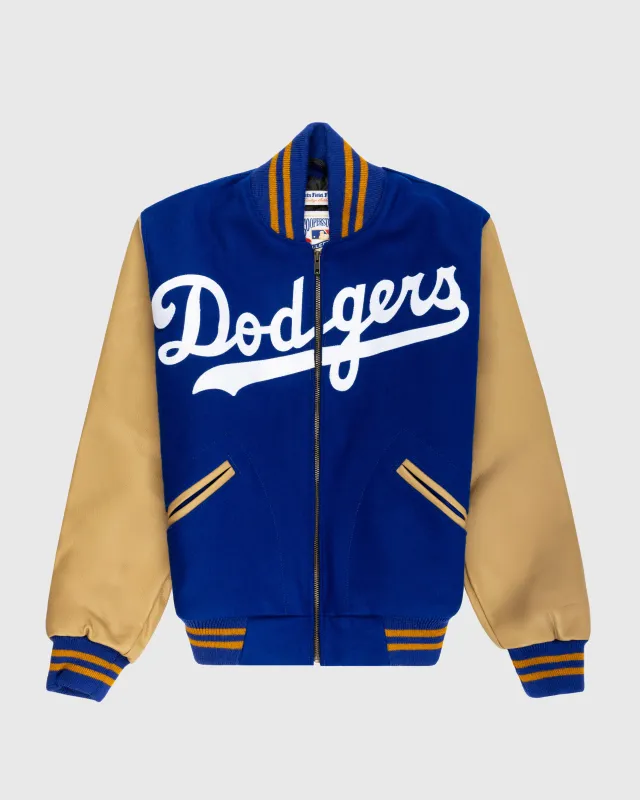 Brooklyn Dodgers 1951 Authentic Wool & Leather Varsity Jacket sold by Ebbets Field Flannels