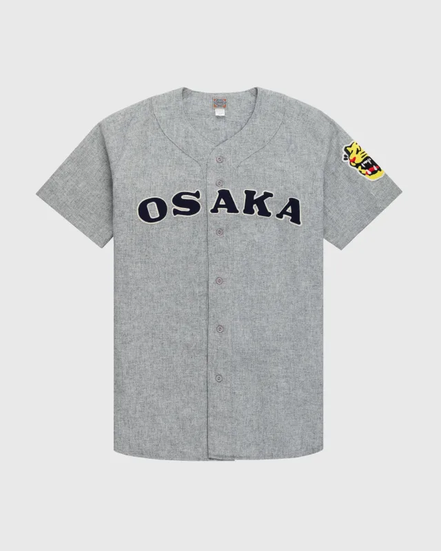 Osaka Tigers 1959 Authentic Wool Road Baseball Jersey sold by Ebbets Field Flannels