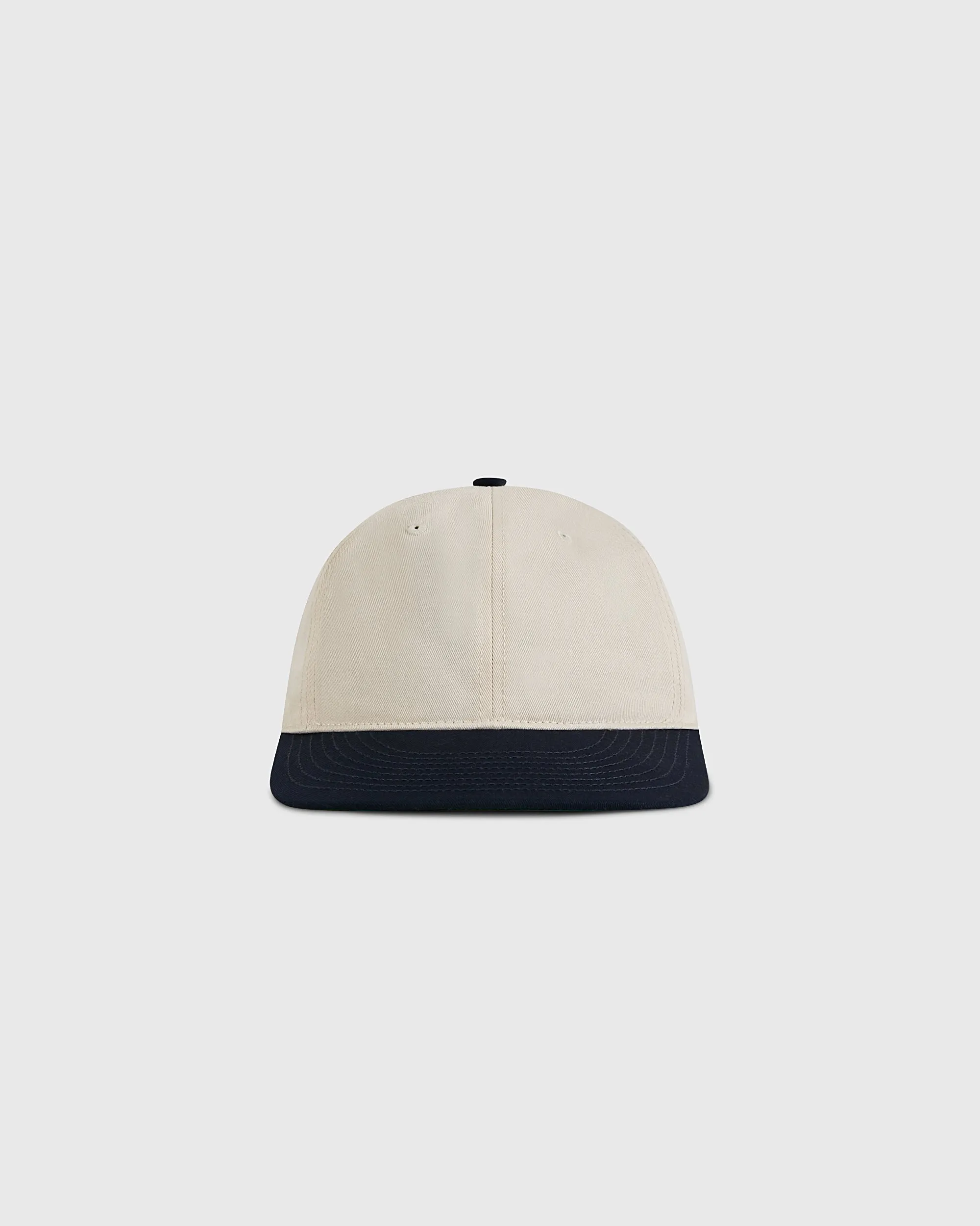 Natural and Navy Cotton Twill Ballcap sold by Ebbets Field Flannels