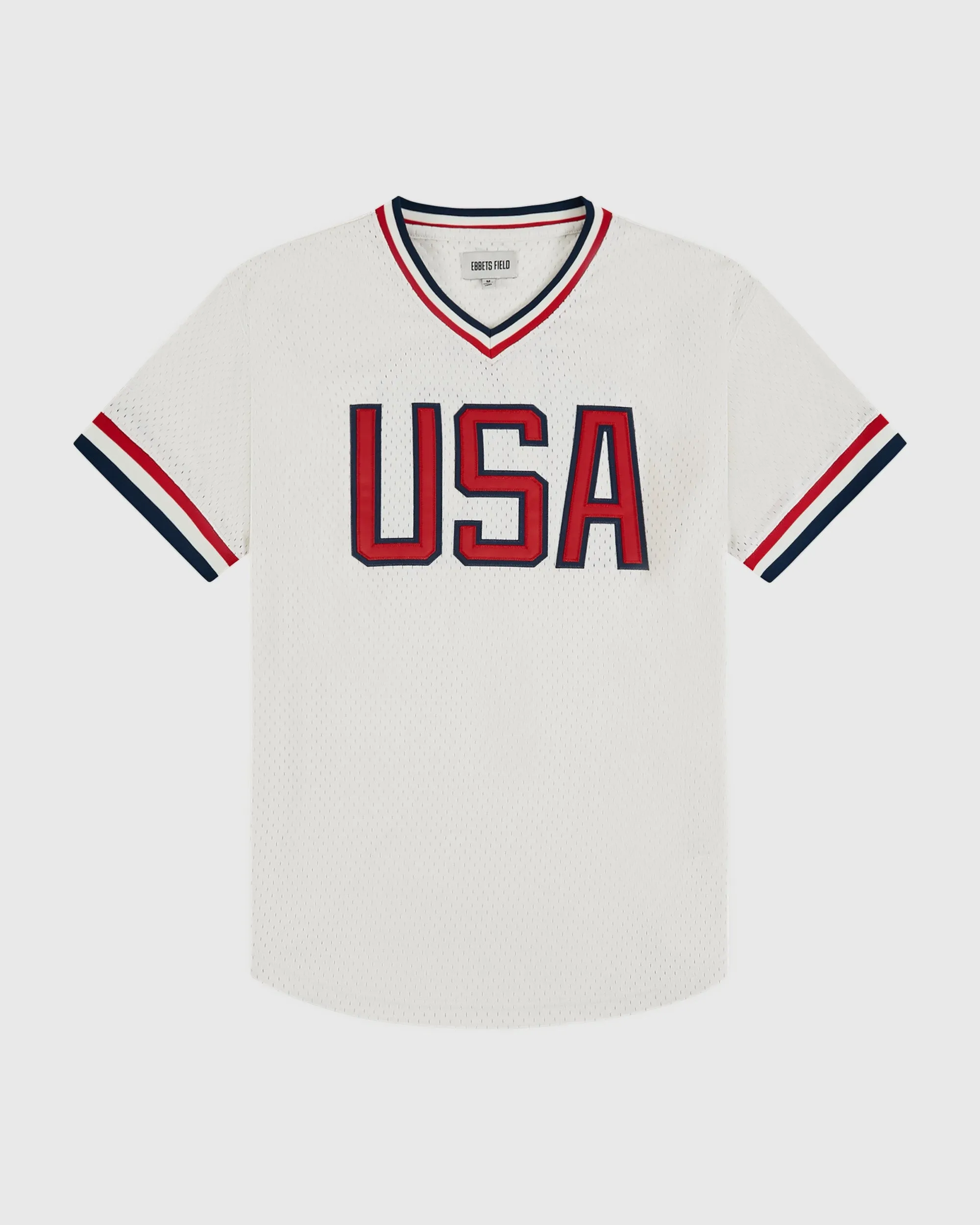 USA National Team Mesh V-Neck Jersey sold by Ebbets Field Flannels