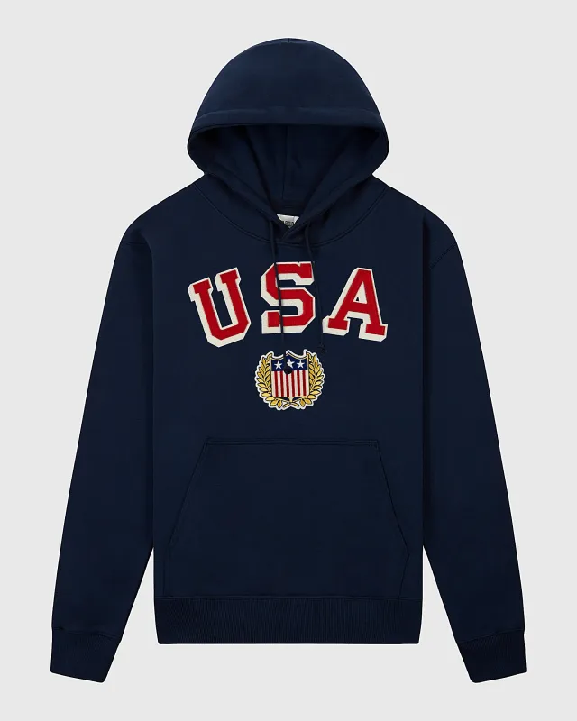 USA 1960 Heavyweight Cotton Terry Pullover Hoodie made by Ebbets Field Flannels