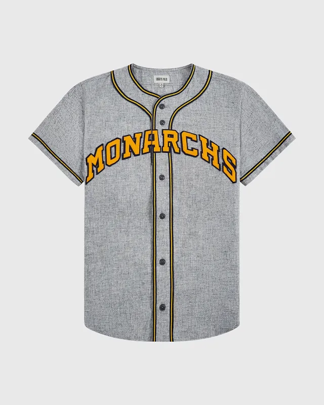 Kansas City Monarchs 1945 Authentic Wool Road Baseball Jersey sold by Ebbets Field Flannels