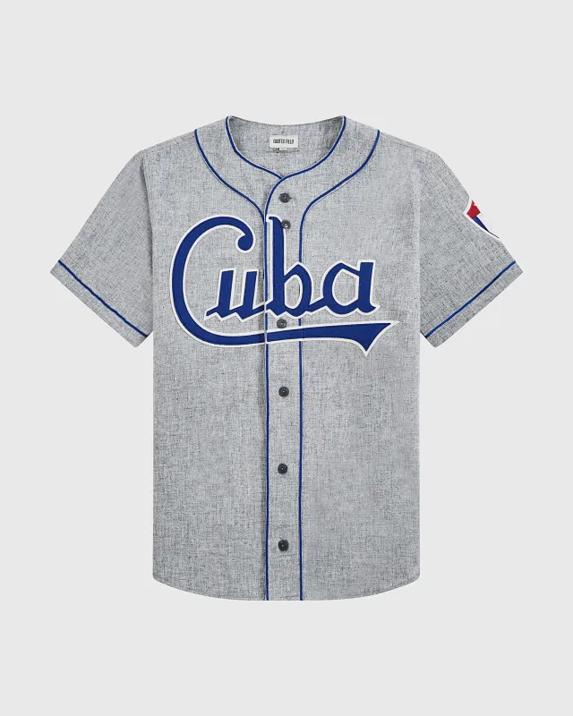 Cuba National Team 1947 Authentic Wool Road Baseball Jersey sold by Ebbets Field Flannels