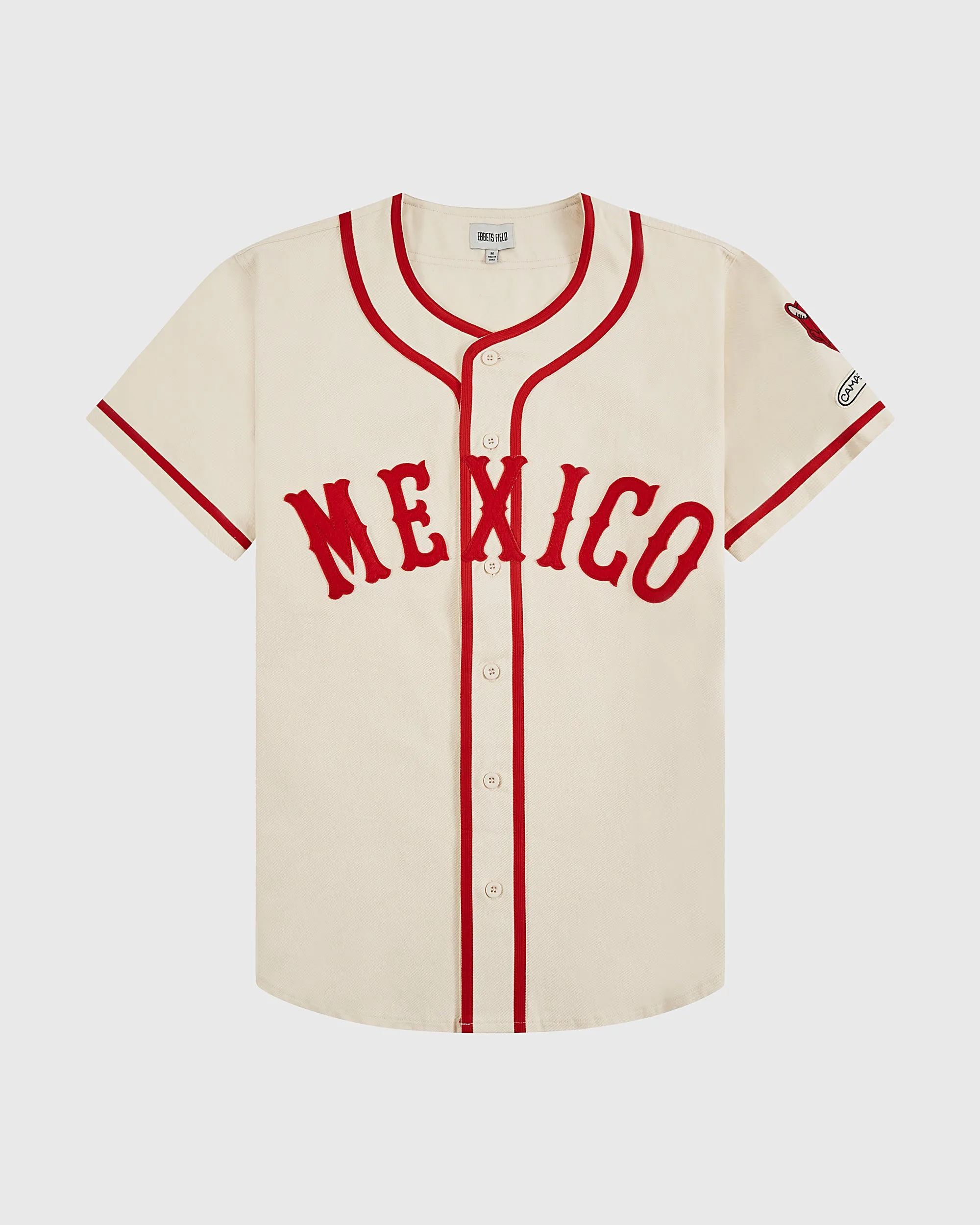 Diablos Rojos del Mexico Cotton Twill Baseball Jersey sold by Ebbets Field Flannels