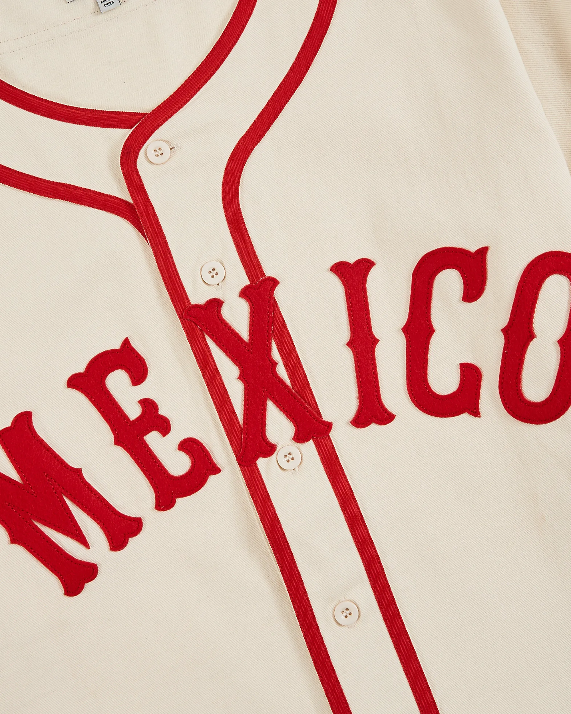 Diablos Rojos del Mexico Cotton Twill Baseball Jersey sold by Ebbets Field Flannels product image thumbnail 3