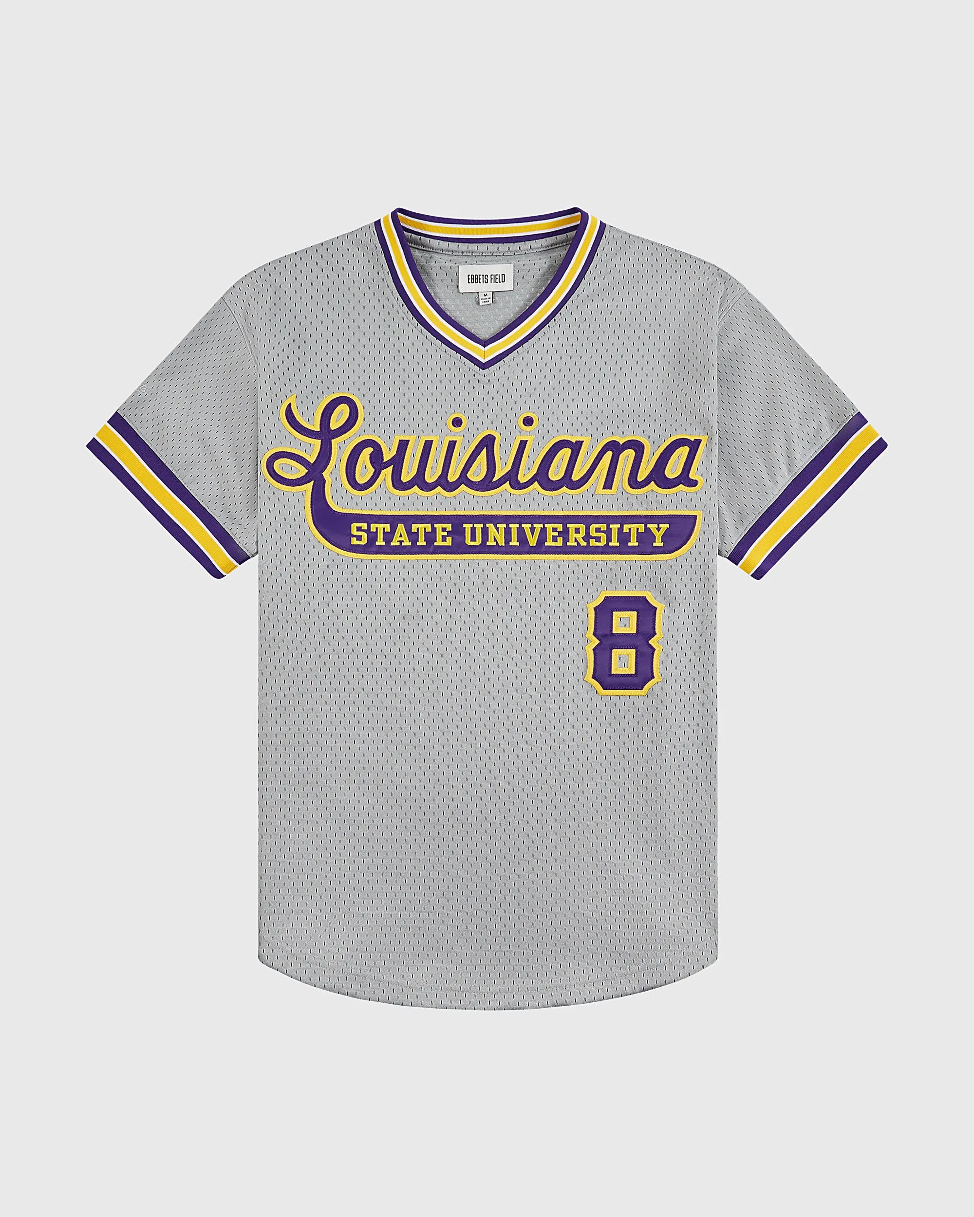 Louisianna State University 1987 V-Neck Mesh Jersey sold by Ebbets Field Flannels