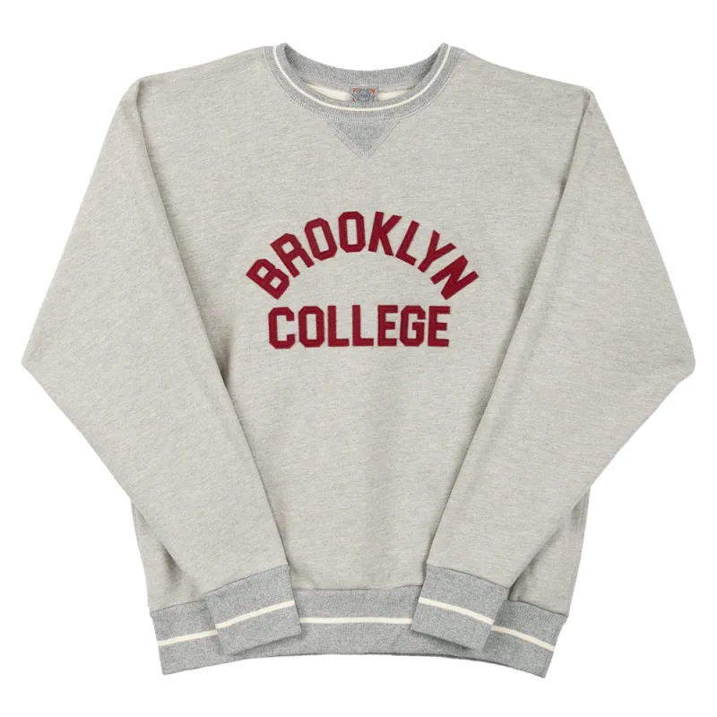 Brooklyn College Collegiate Vintage Crewneck Sweatshirt made by Ebbets Field Flannels