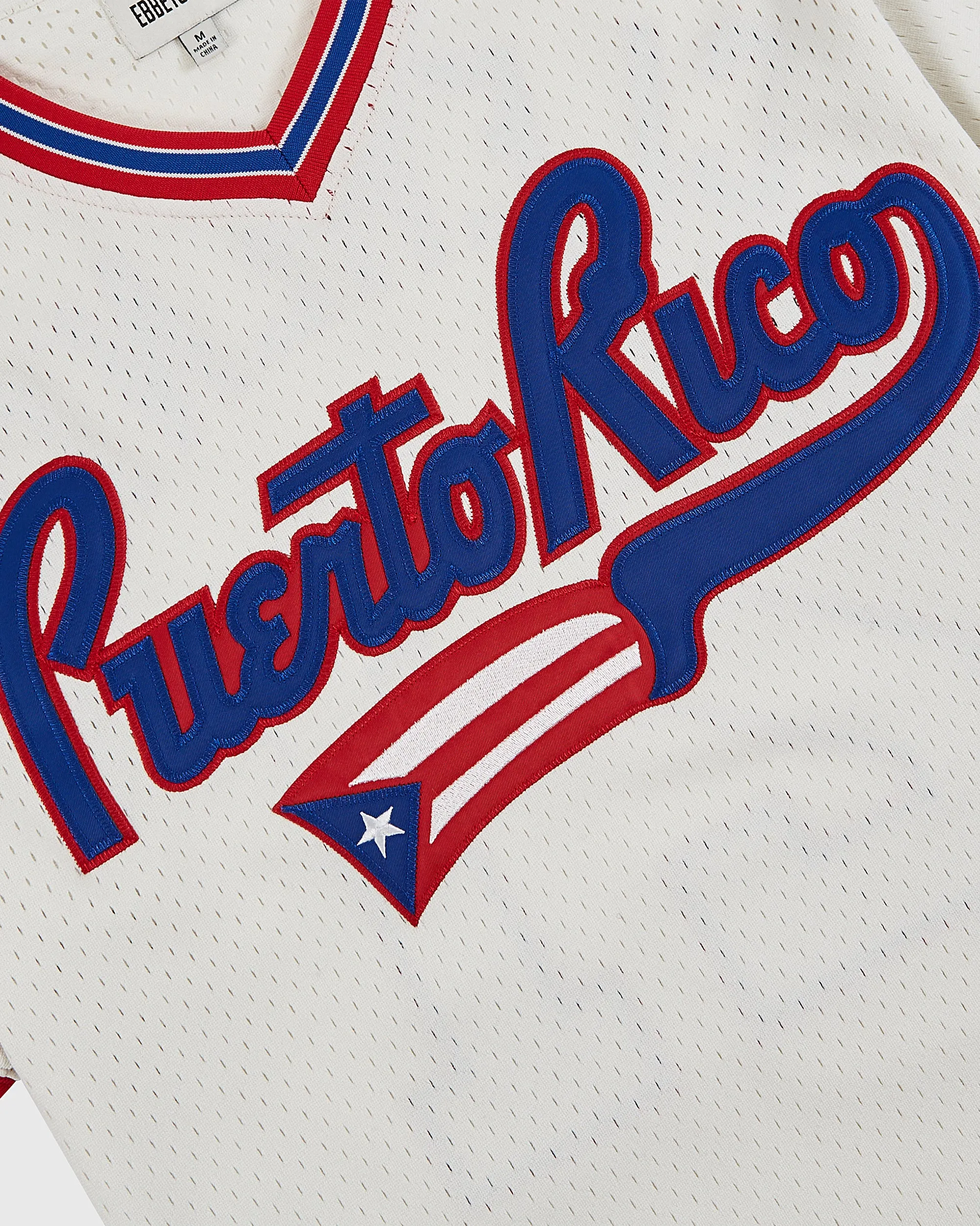 Puerto Rico 1972 National Team Mesh V-Neck Jersey sold by Ebbets Field Flannels product image thumbnail 3