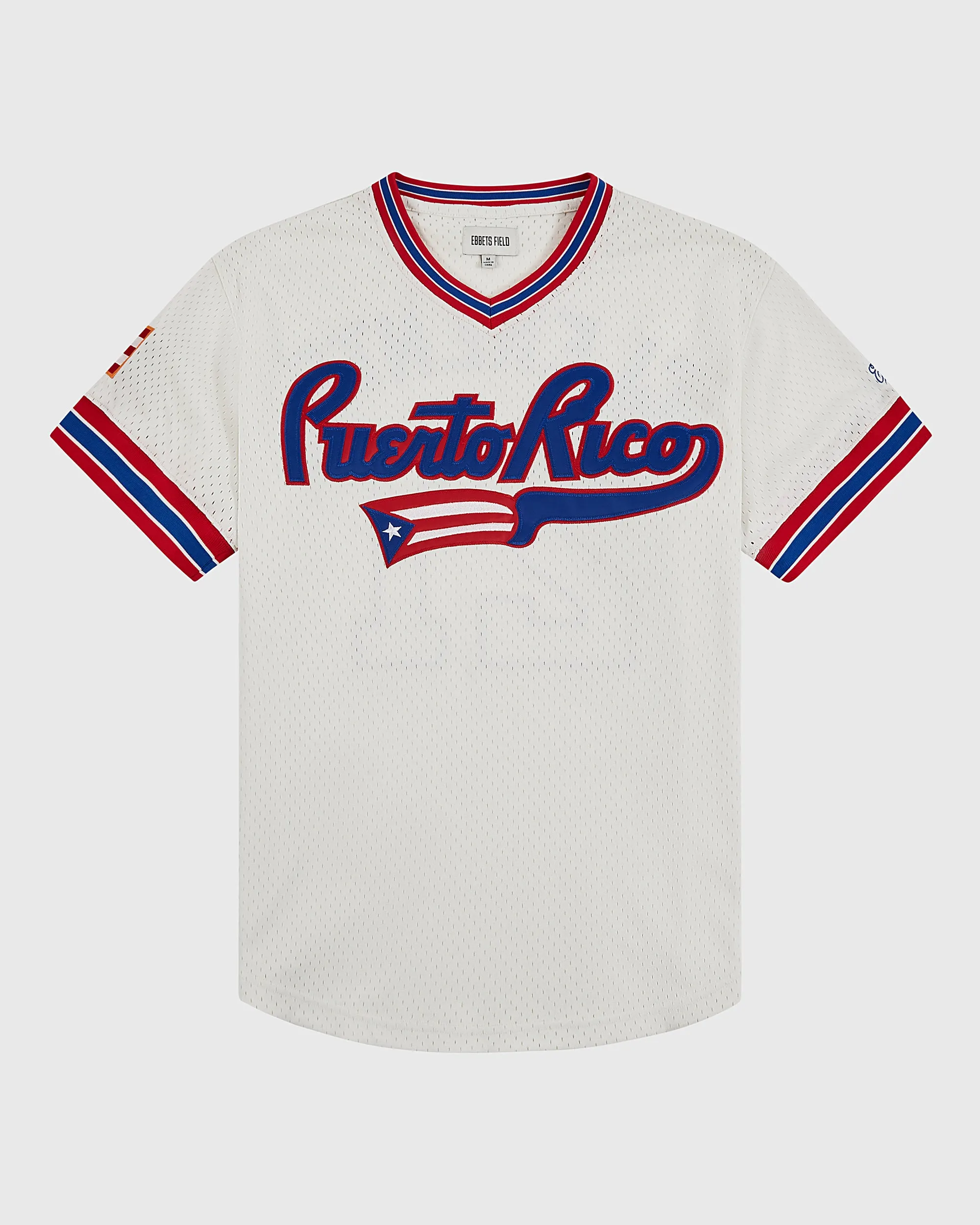Puerto Rico 1972 National Team Mesh V-Neck Jersey sold by Ebbets Field Flannels