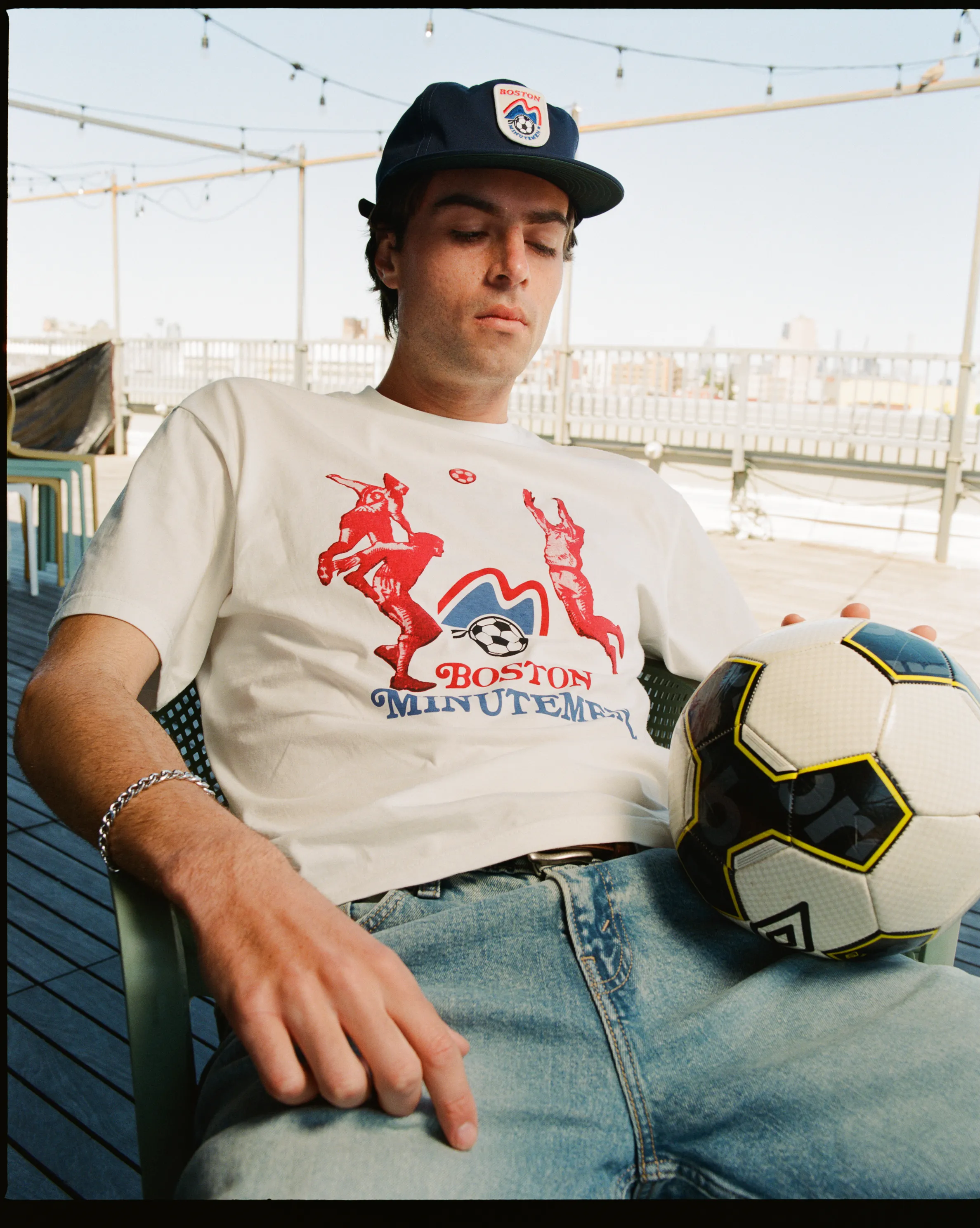 Boston Minutemen Short Sleeve Graphic T-Shirt sold by Ebbets Field Flannels product image thumbnail 2