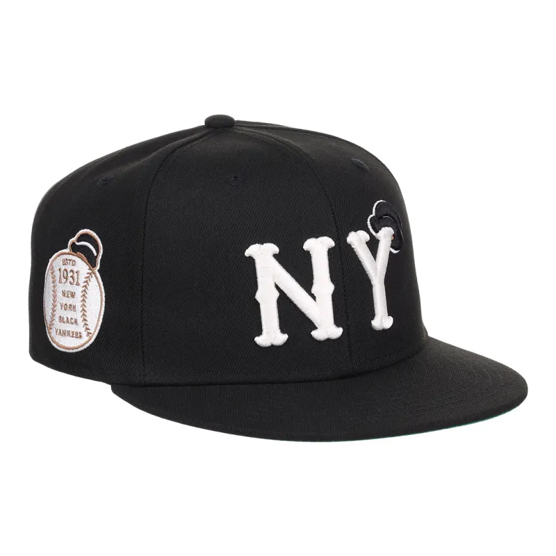 New York Black Yankees NLB Flip Fitted Ballcap made by Ebbets Field Flannels