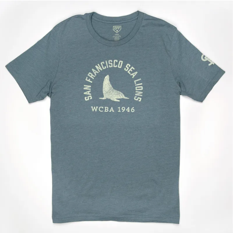 San Francisco Sea Lions 1946 T-Shirt made by Ebbets Field Flannels