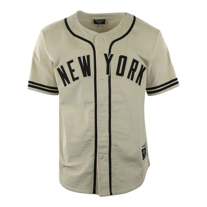 New York Black Yankees Vintage Inspired EFF NLB Corduroy Jersey made by Ebbets Field Flannels