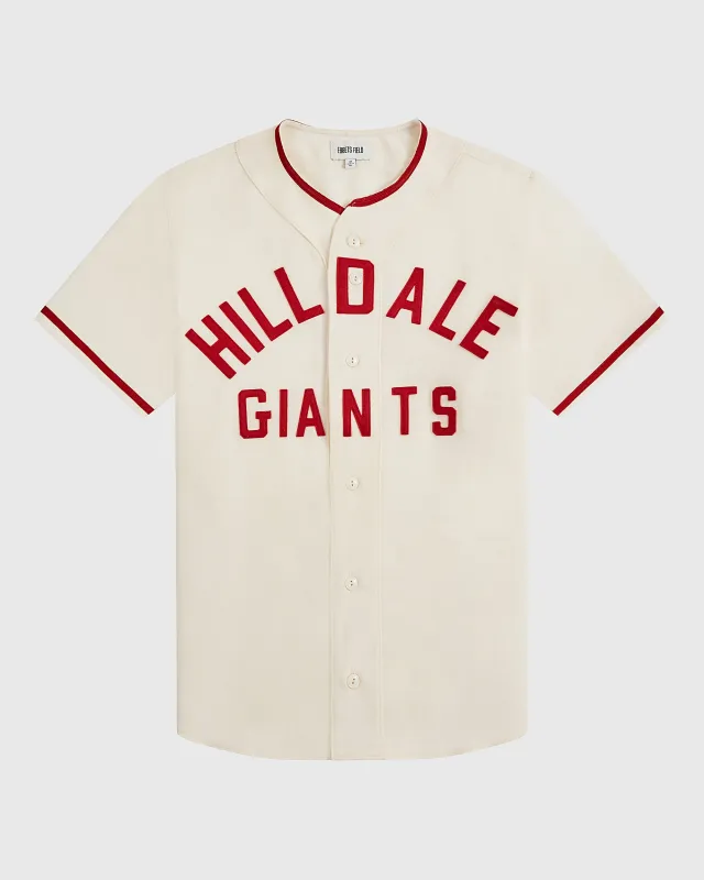 Hilldale Giants 1929 Wool Home Authentic Jersey made by Ebbets Field Flannels