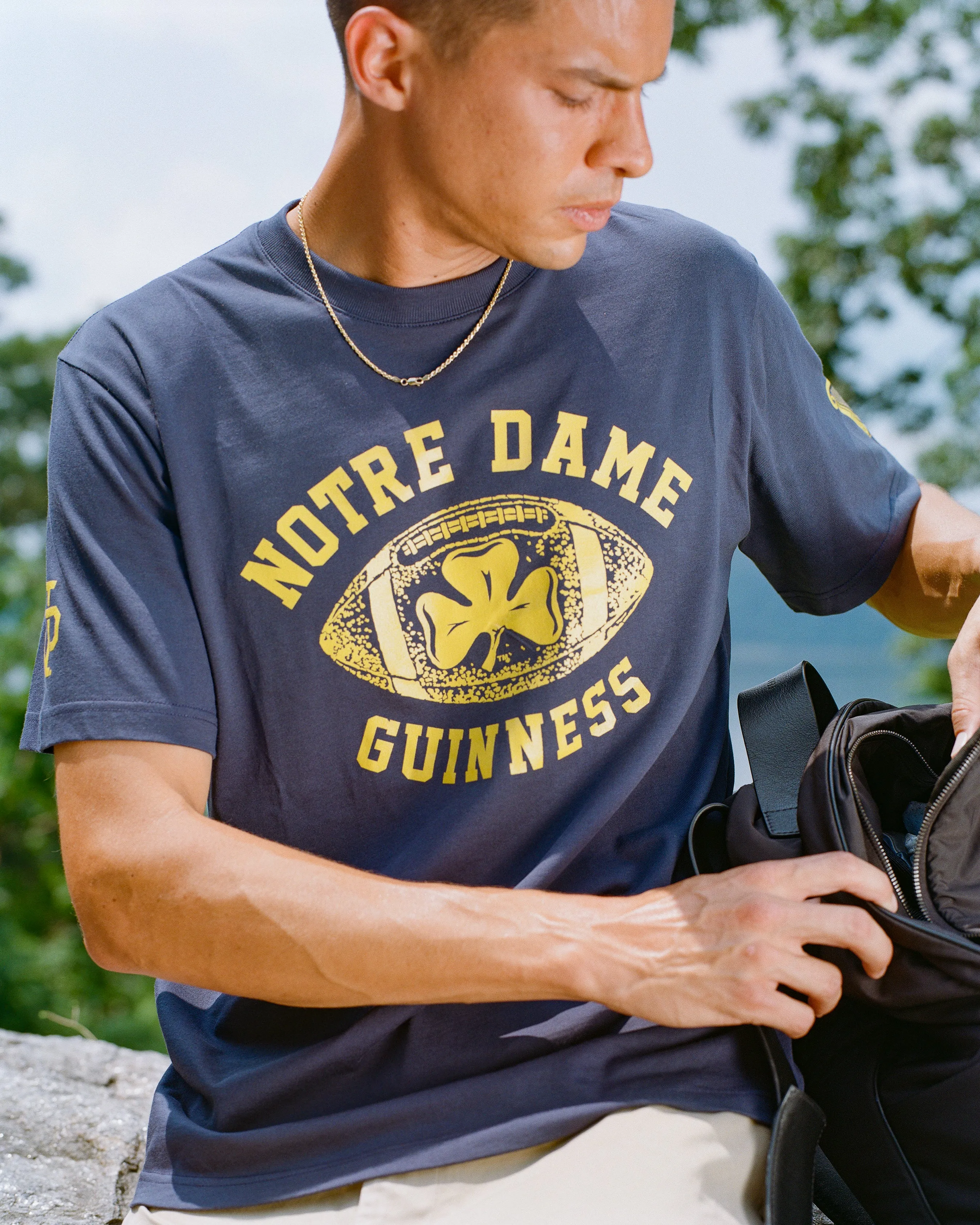 Notre Dame X Guinness Short Sleeve Graphic Tee sold by Ebbets Field Flannels product image thumbnail 2