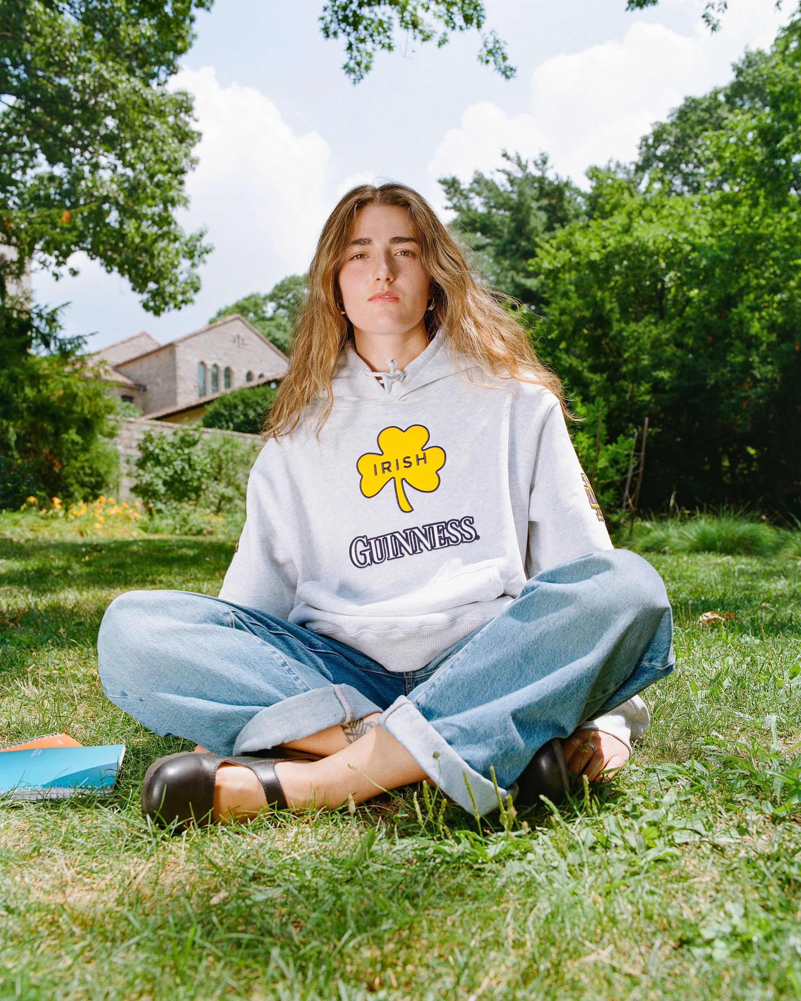 Notre Dame X Guinness Heavyweight Pullover Hoodie sold by Ebbets Field Flannels product image thumbnail 3
