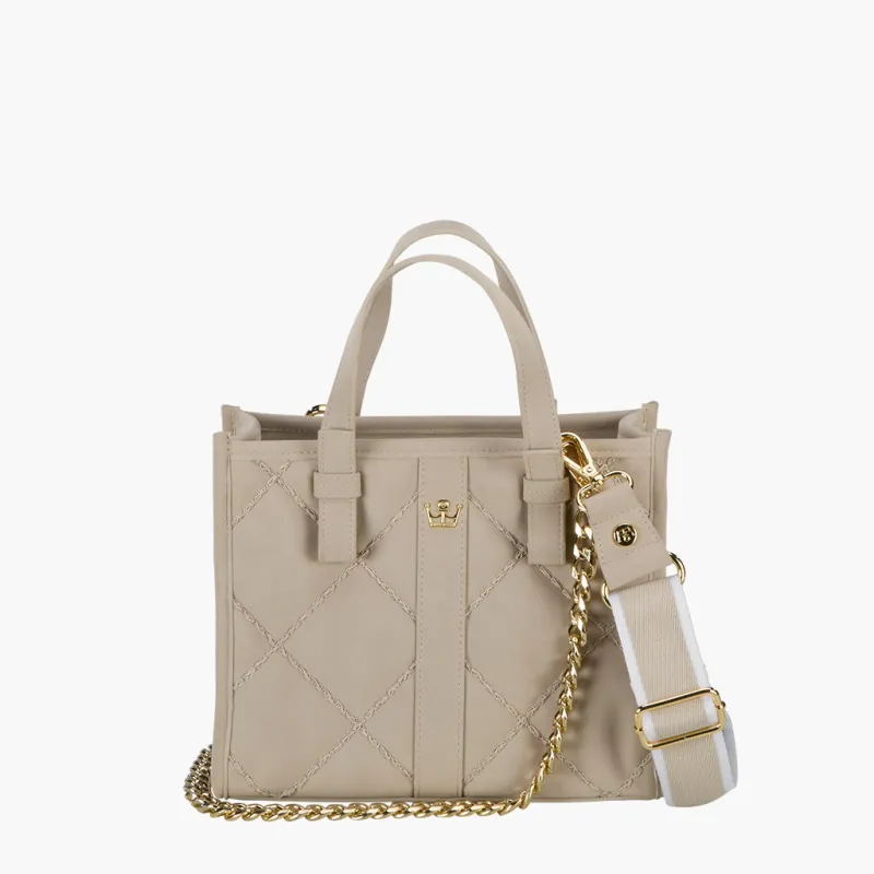 Faux Suede Heavy Stitch Box Tote sold by Oliver Thomas