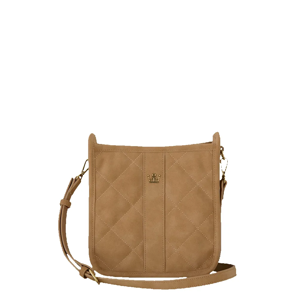 Maxed Out Faux Suede Crossbody sold by Oliver Thomas