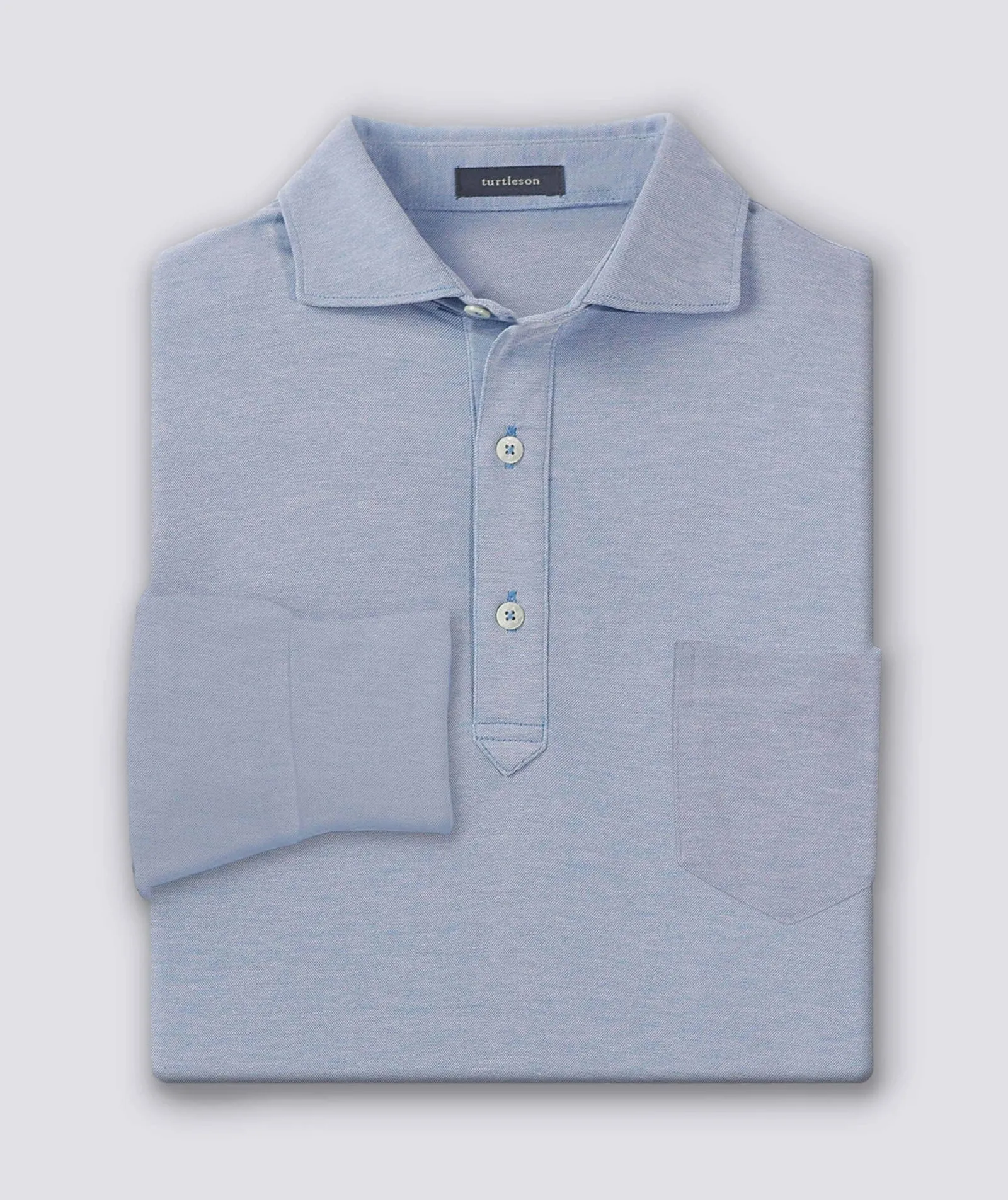 Lester Oxford Long Sleeve Polo sold by Turtleson