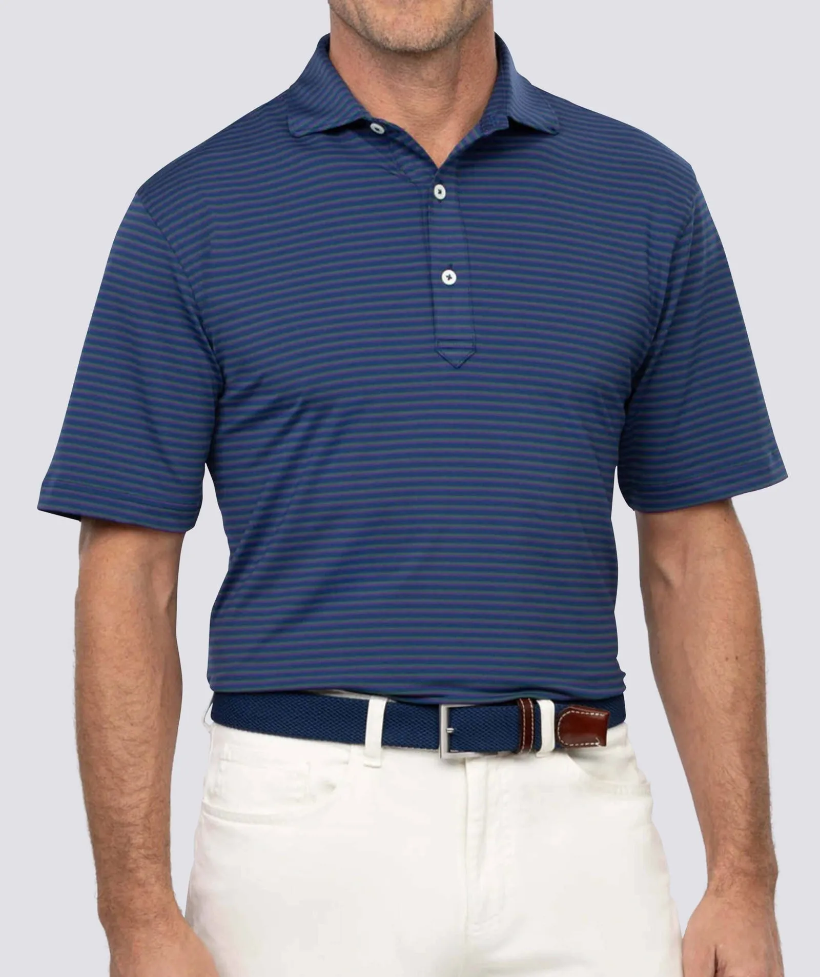 Clark Stripe Performance Polo sold by Turtleson product image thumbnail 2