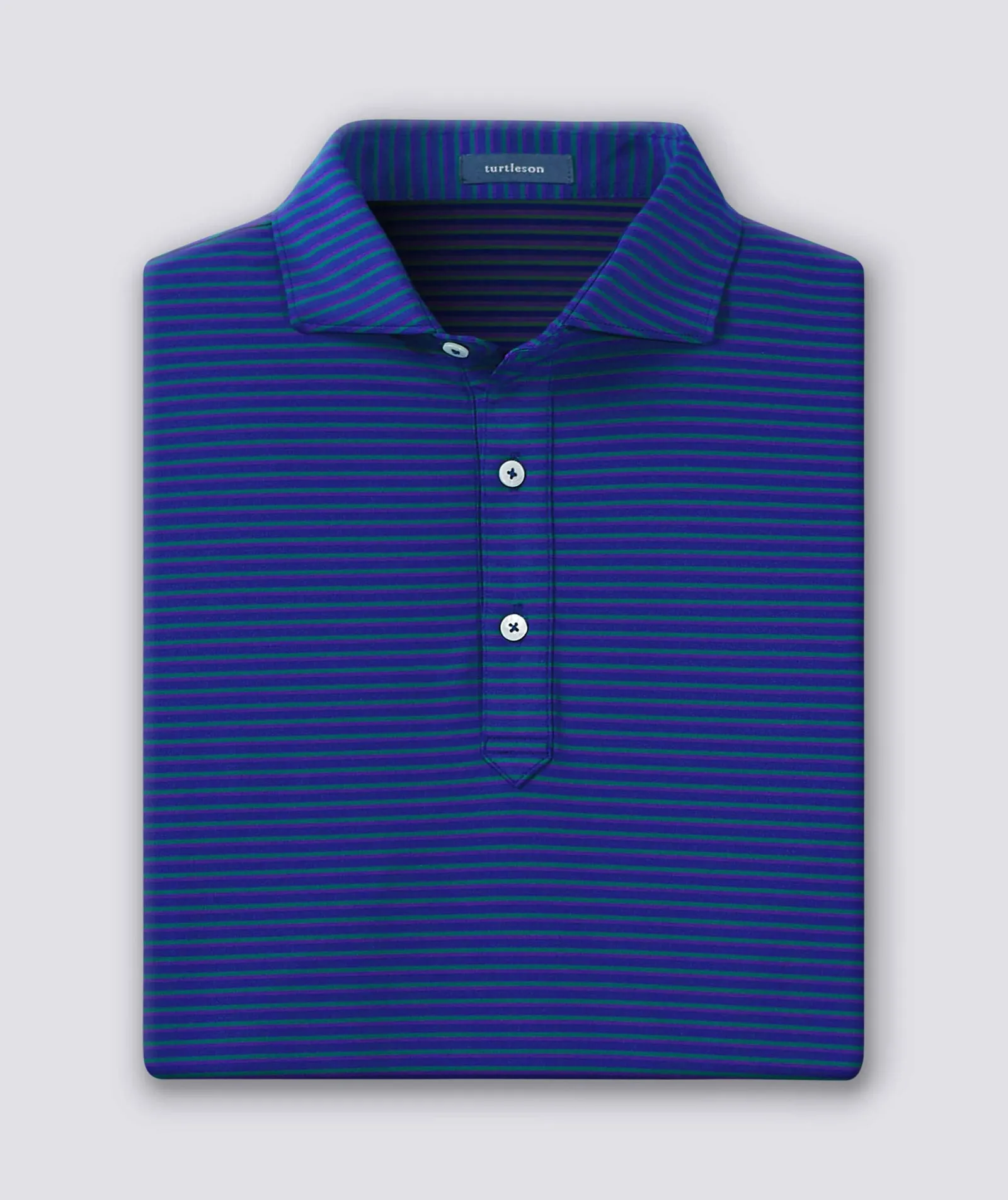 Clark Stripe Performance Polo sold by Turtleson