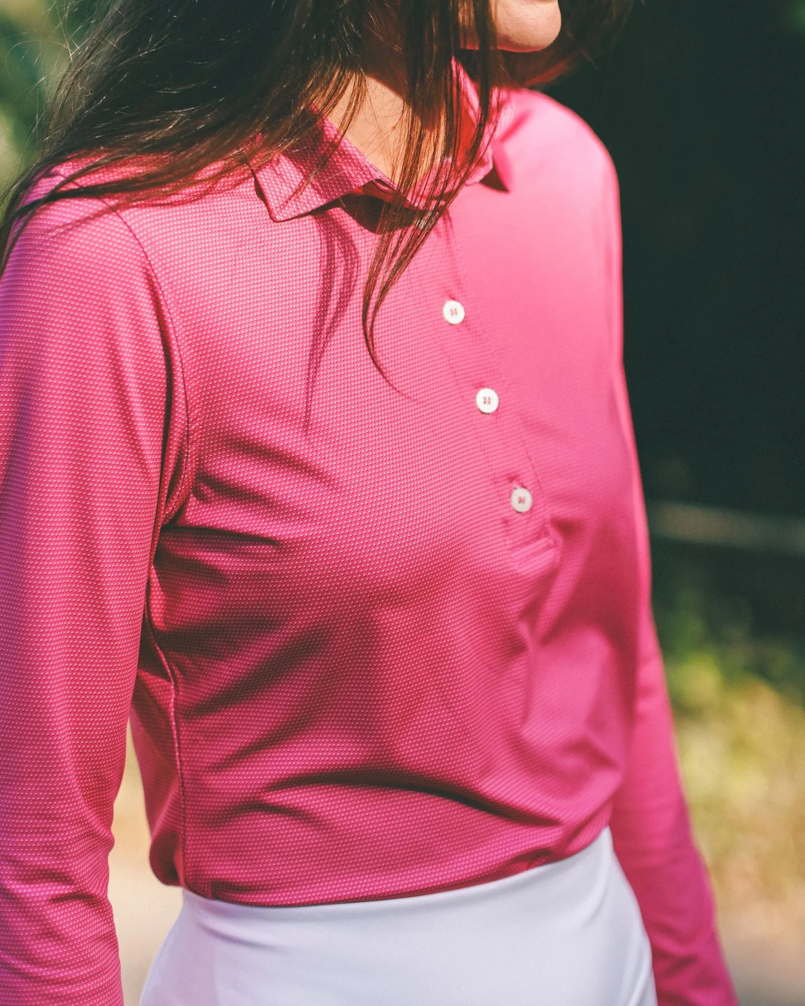 Women's Edie Long Sleeve Performance Polo sold by Turtleson product image thumbnail 2