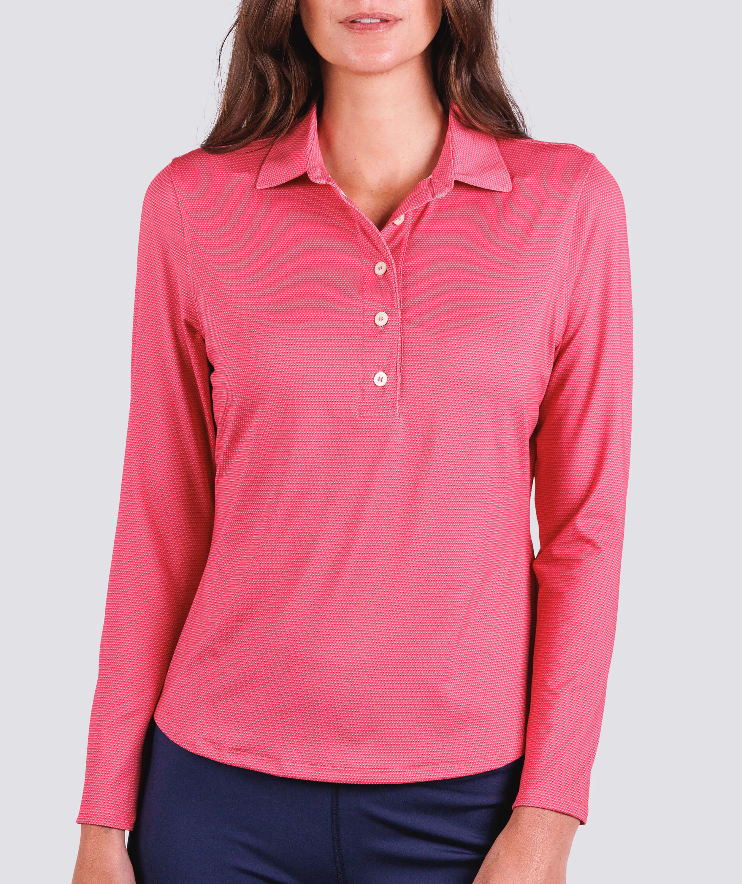 Women's Edie Long Sleeve Performance Polo sold by Turtleson