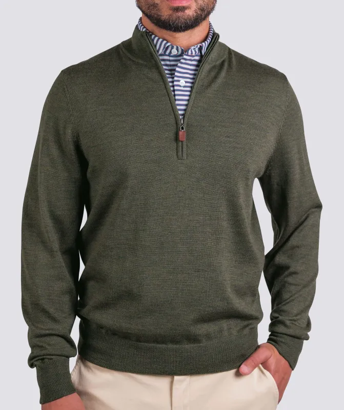 Merino Quarter-Zip Sweater sold by Turtleson