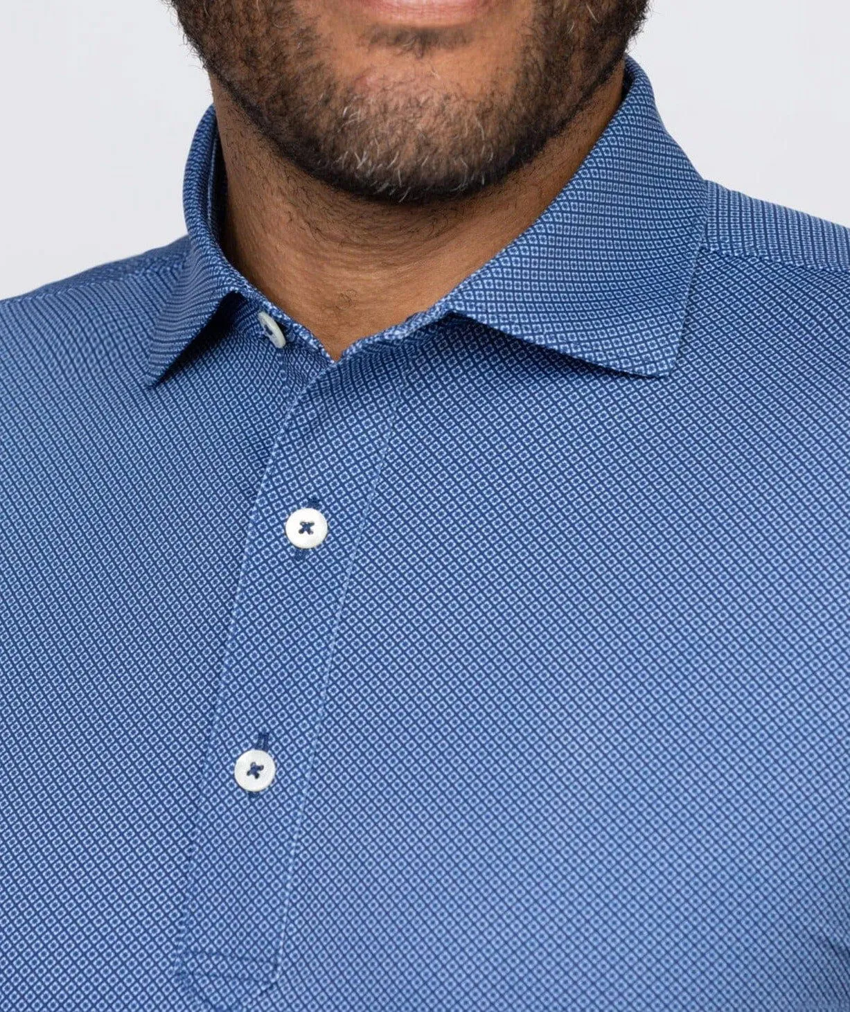Clarence Mini Diamond Jacquard Performance Polo sold by Turtleson product image thumbnail 4
