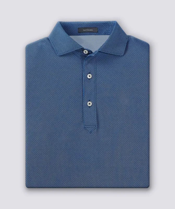 Clarence Mini Diamond Jacquard Performance Polo sold by Turtleson