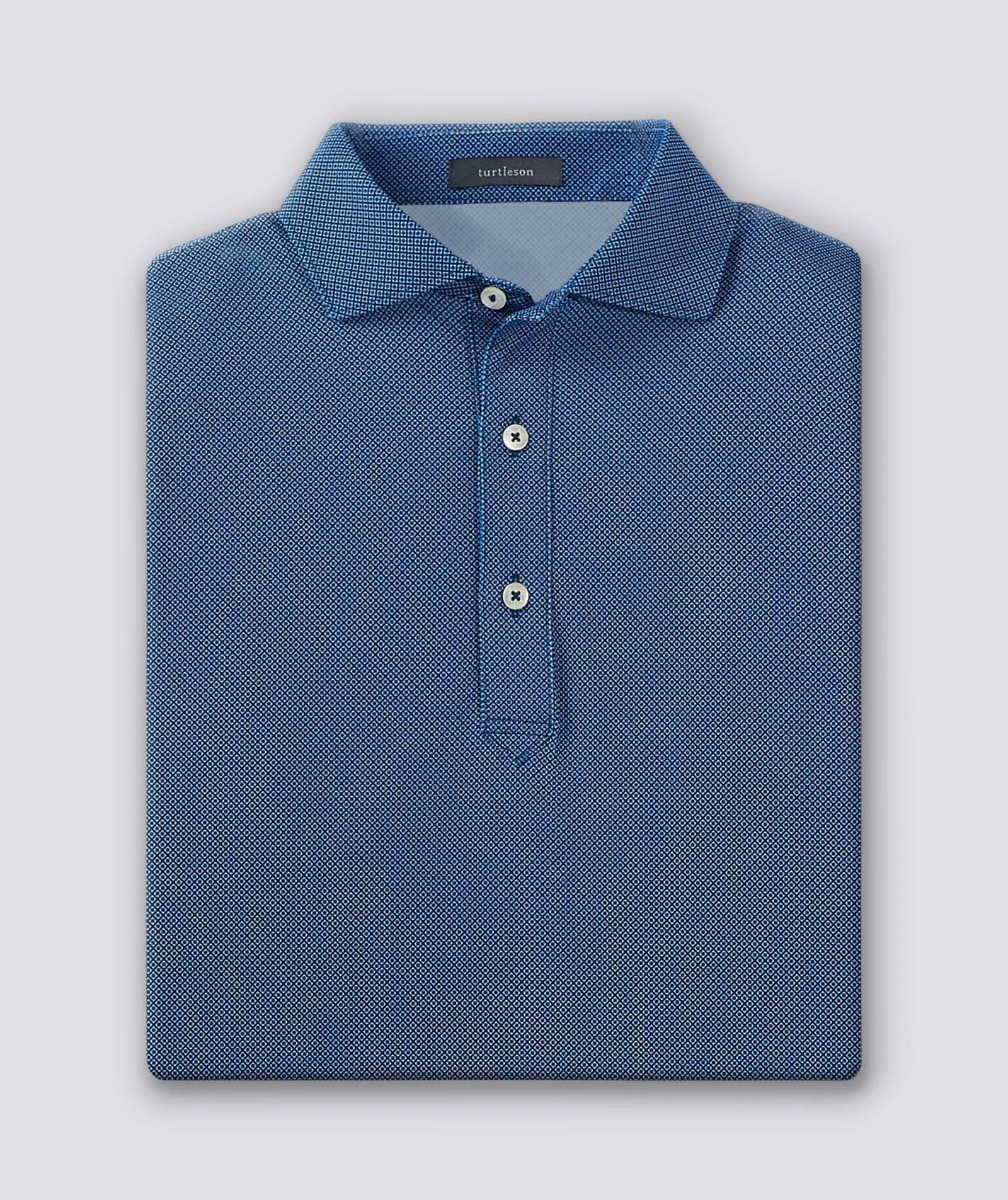 Clarence Mini Diamond Jacquard Performance Polo sold by Turtleson
