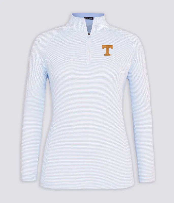 Ellie Stripe Qtr Zip - University of Tennessee sold by Turtleson