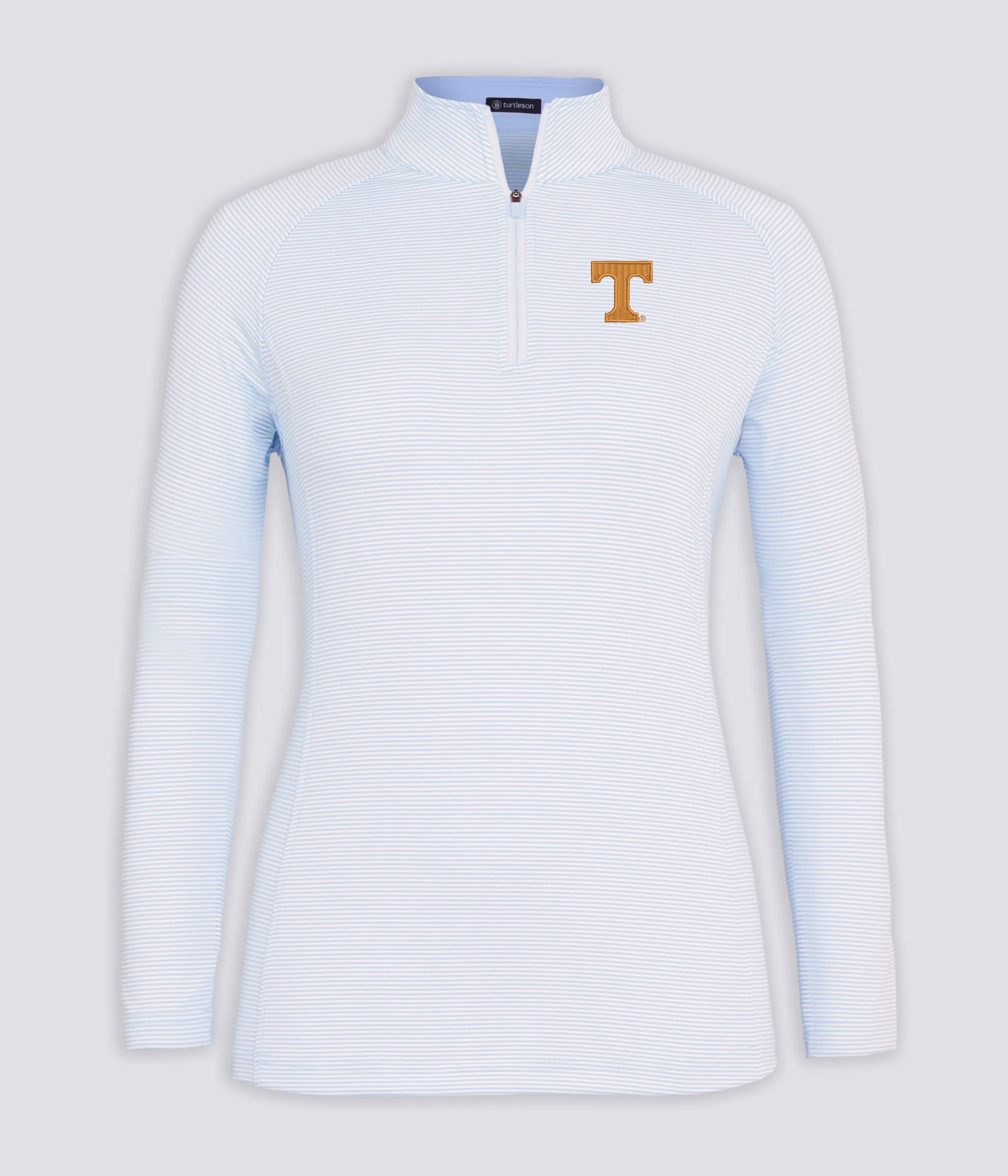 Ellie Stripe Qtr Zip - University of Tennessee sold by Turtleson