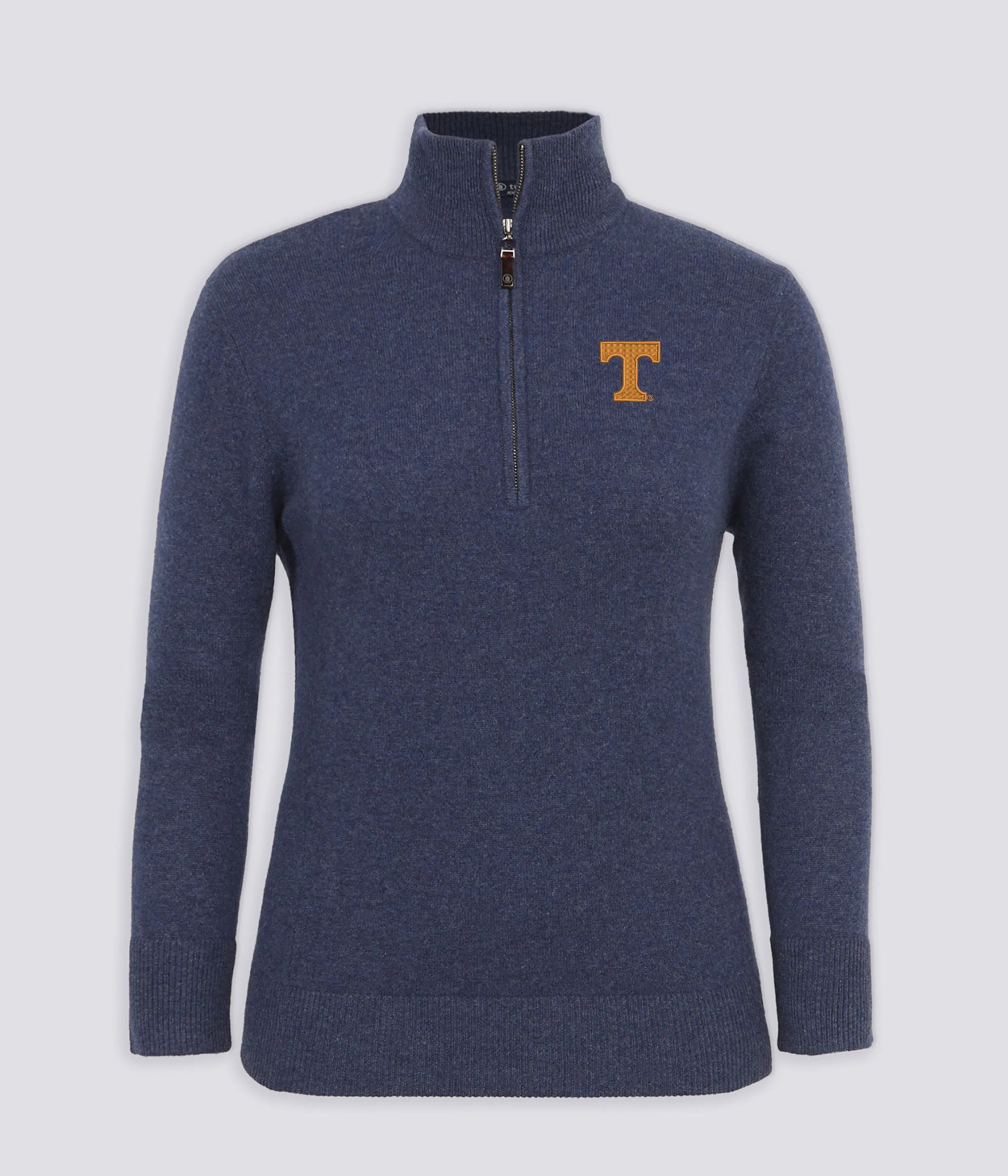 Isla Cashmere Quarter Zip - University of Tennessee sold by Turtleson