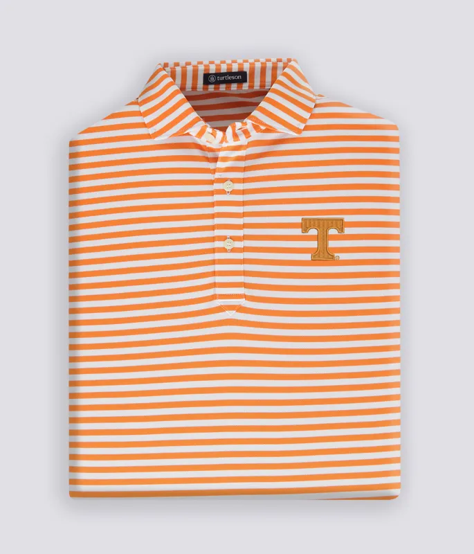 Tyler Stripe Performance Polo - University of Tennessee sold by Turtleson