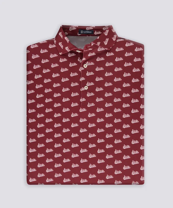 Gameday Performance Polo - Mississippi State University sold by Turtleson