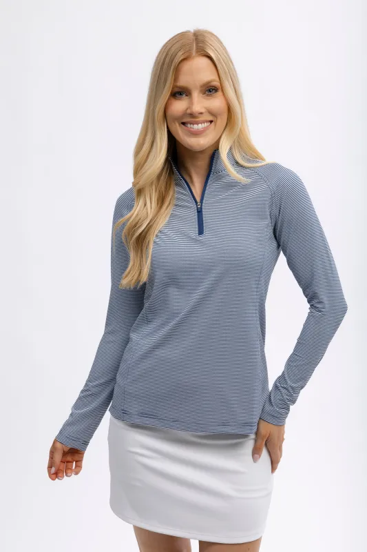 Ellie Stripe Quarter-Zip sold by Turtleson