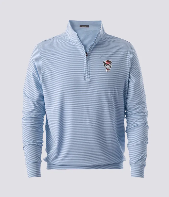 Carter Stripe Qtr Zip - NC State Wolfpack sold by Turtleson