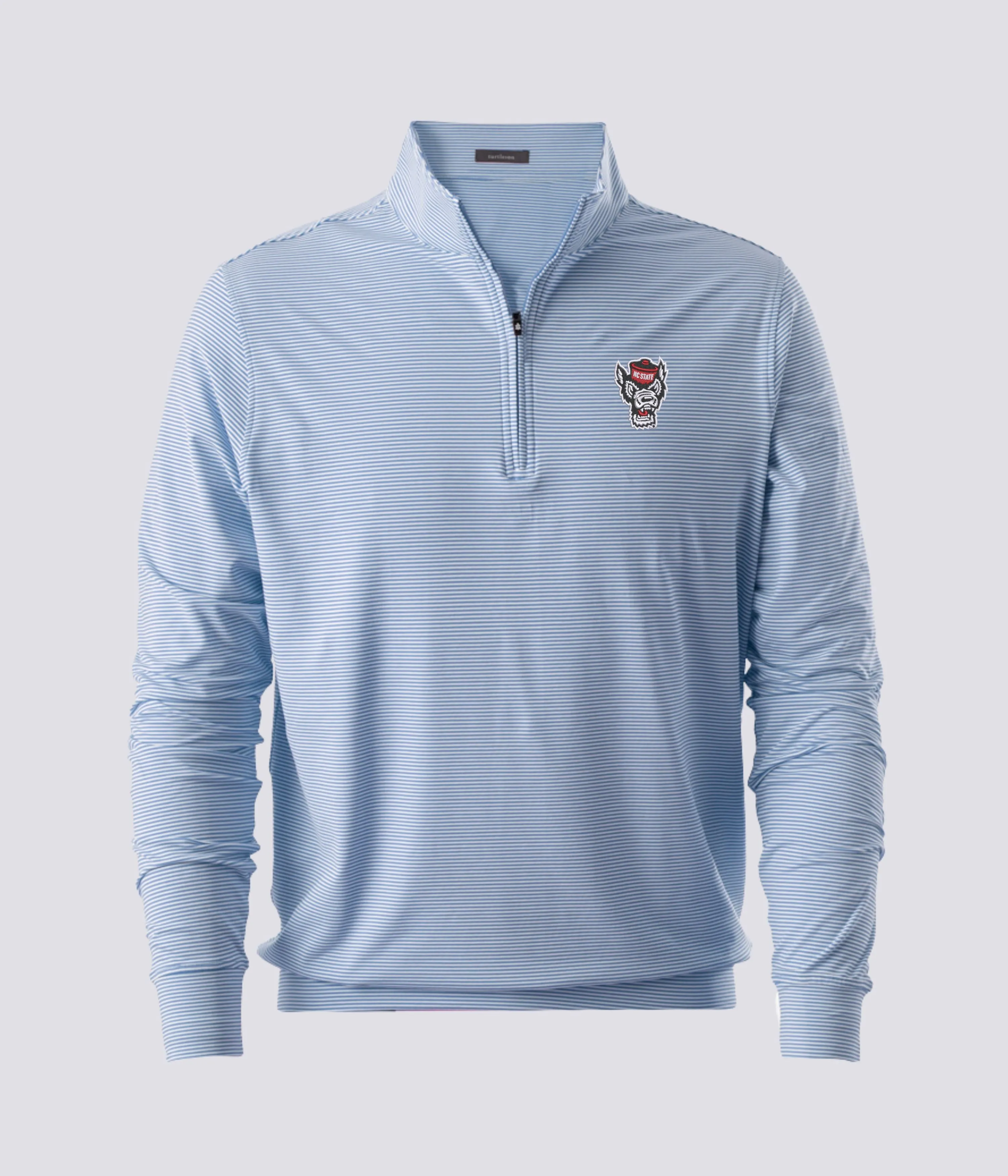 Carter Stripe Qtr Zip - NC State Wolfpack sold by Turtleson