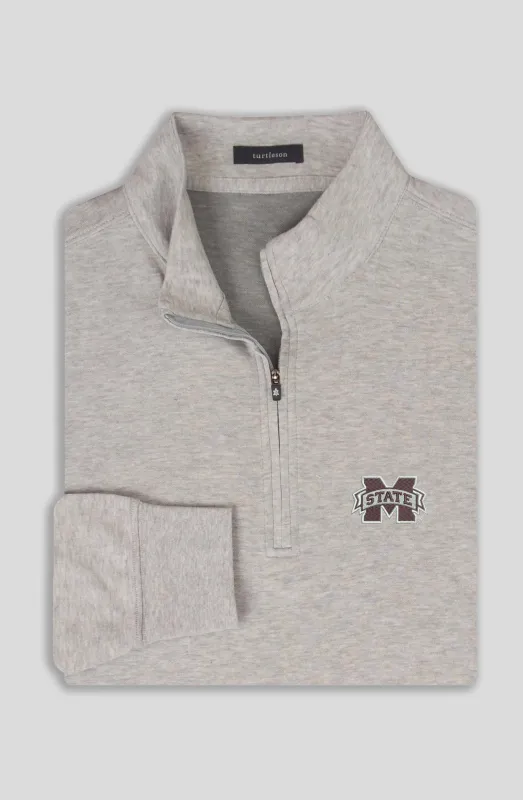 Wallace Quarter-Zip Pullover - Mississippi State University sold by Turtleson
