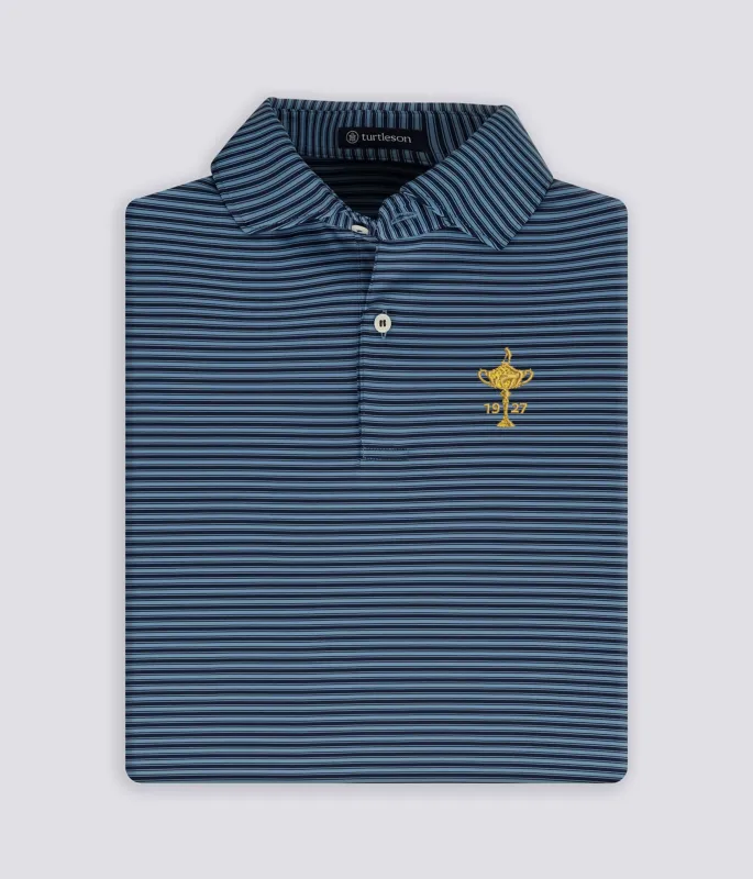 Shane 2 Button Performance Polo -  Ryder Cup 2025 Trophy Logo sold by Turtleson