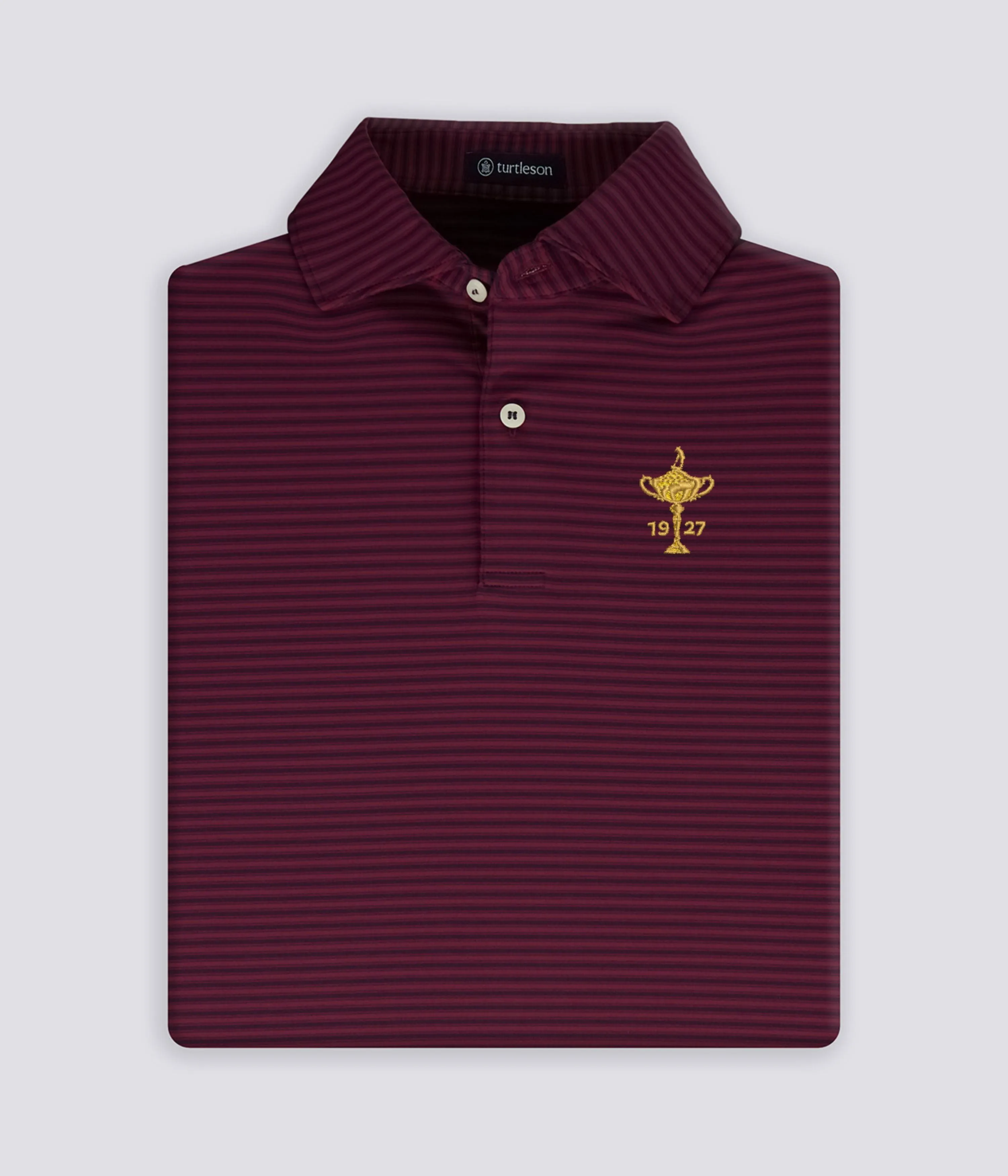 Shane 2 Button Performance Polo - Ryder Cup 2025 Trophy Logo sold by Turtleson product image thumbnail 2