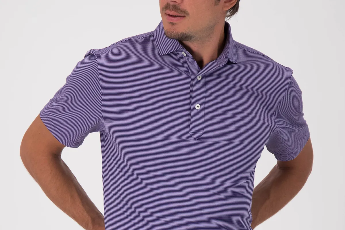 Kershaw Stripe Performance Polo sold by Turtleson