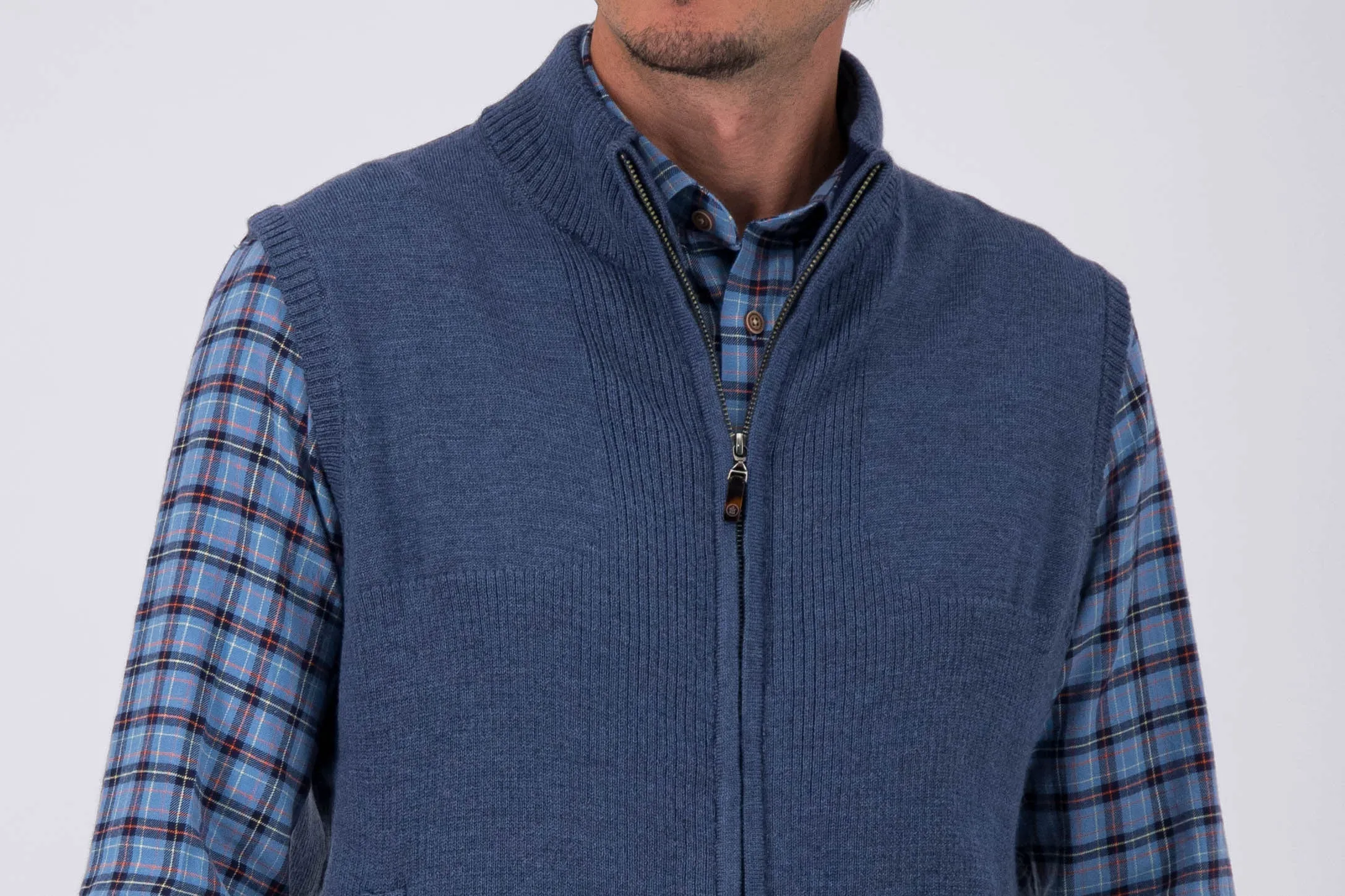 Pinnacle Full Zip Sweater Vest sold by Turtleson